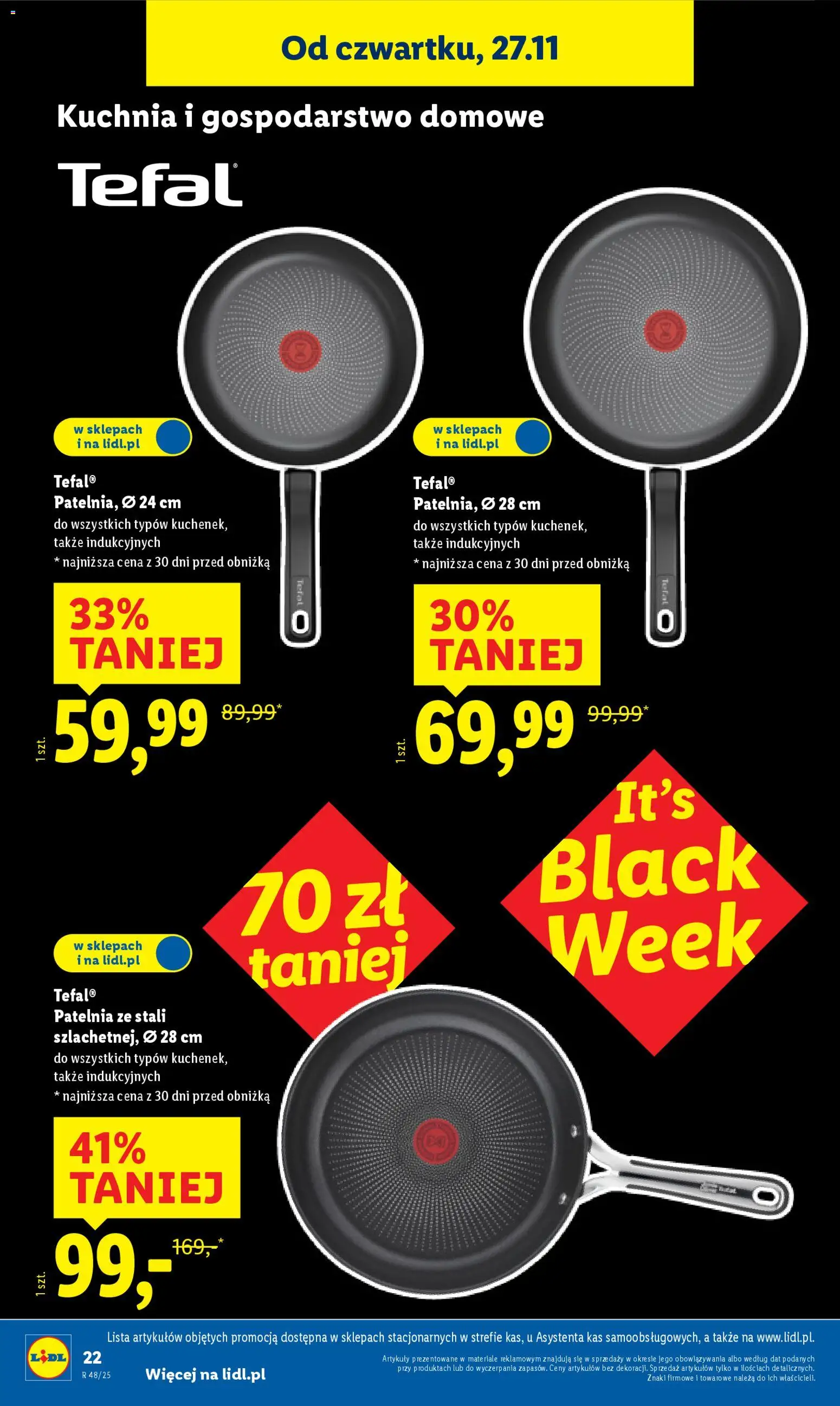 Lidl Black Friday od 24.11.2025 | Strona: 24 | Produkty: Patelnia, Tefal