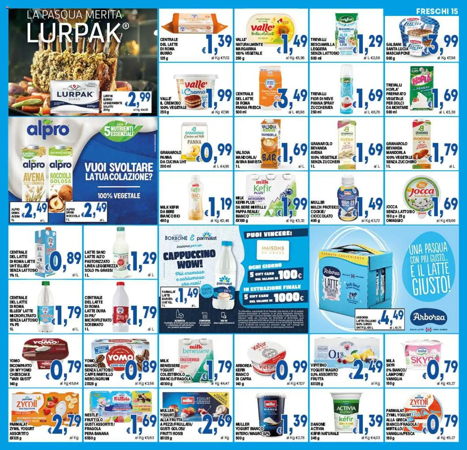 Volantino DEM del 27.03.2026 | Pagina: 15 | Prodotti: Zucchero, Latte, Burro, Margarina