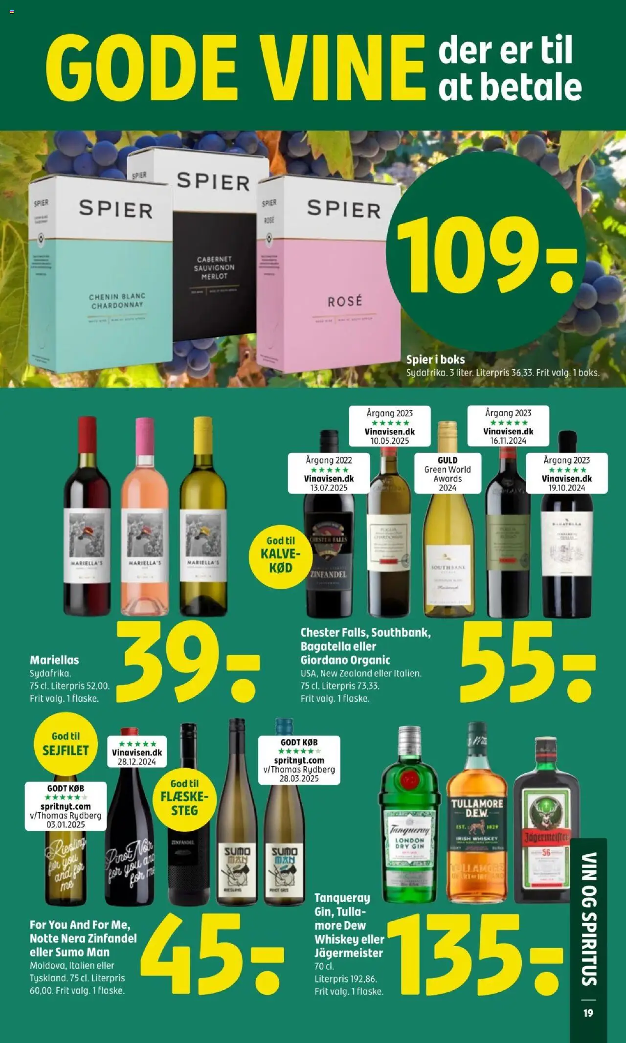 Coop 365 tilbudsavis – gyldig fra 09.10.2025 | Side: 21 | Produkter: Boks, Vin, Gin