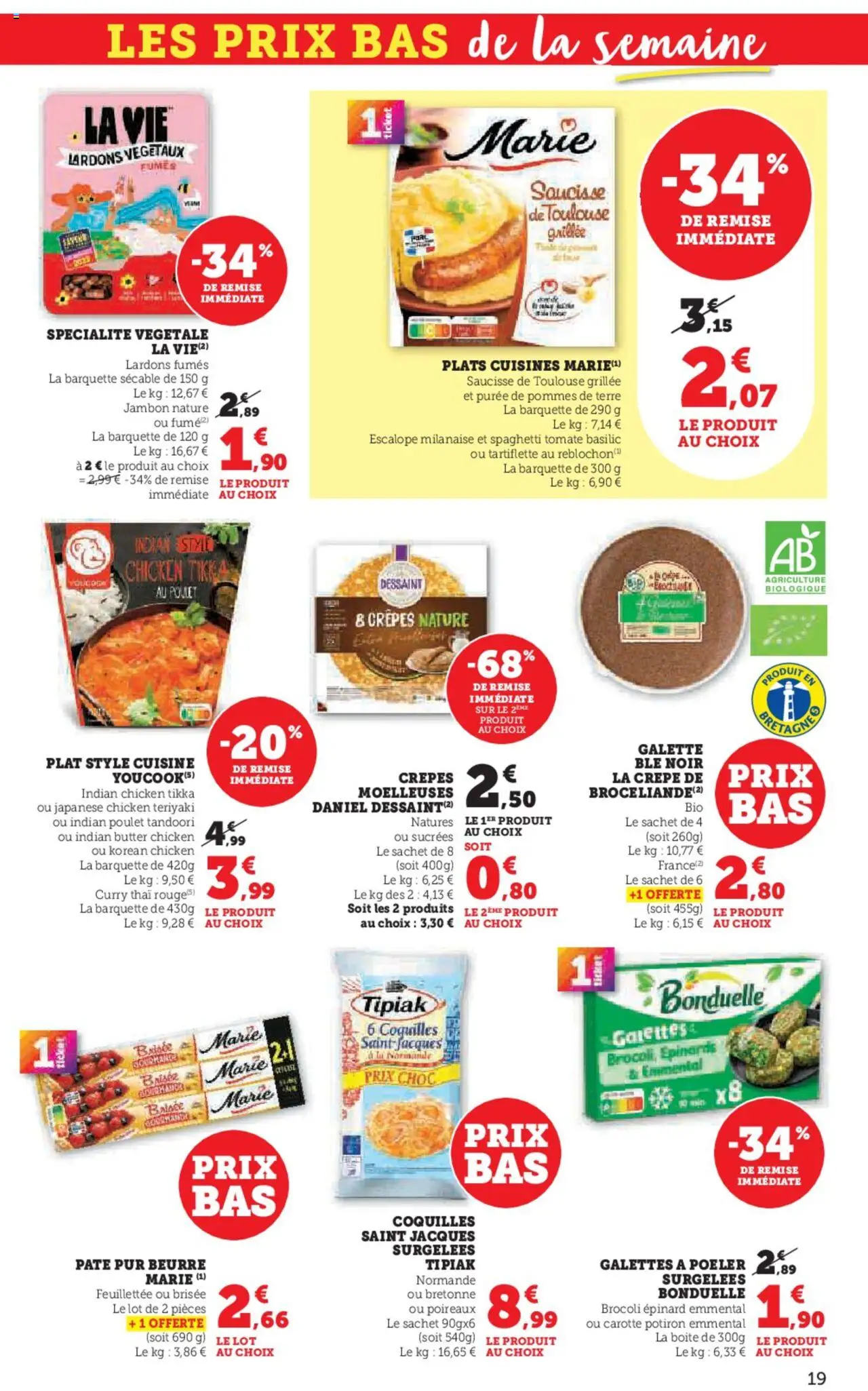  | Page: 19 | Produits: Poireaux, Tartiflette, Saucisse, Pommes de terre