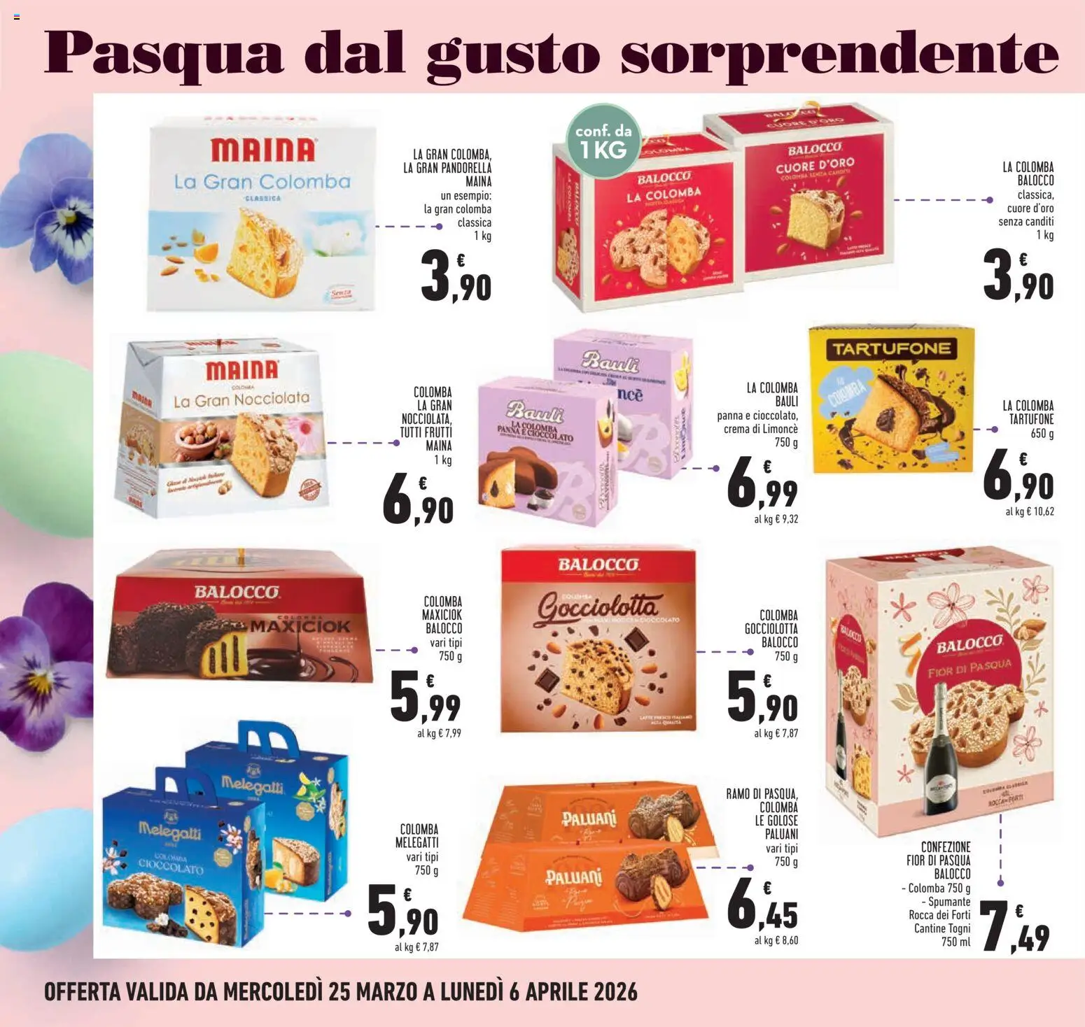 Volantino Conad del 25.03.2026 | Pagina: 2 | Prodotti: Crema, Cioccolato, Panna, Spumante