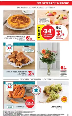 U Express - Prévisualisation de U Express catalogue valide à partir de 07.10.2025 | Page: 15 | Produits: Raisin, Fromage, Chocolat, Carotte