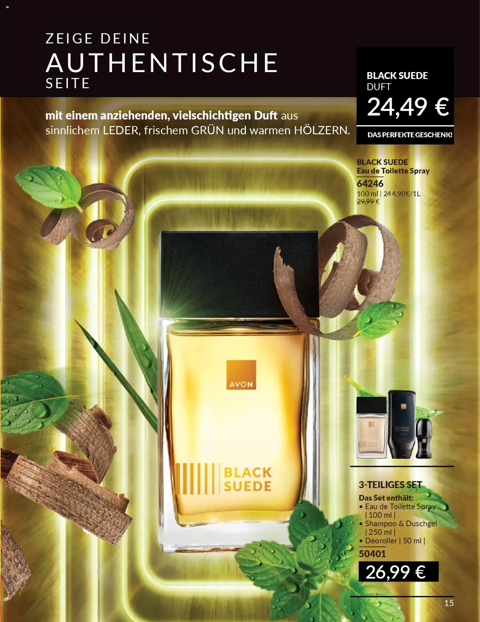 AVON Katalog März 2026 – gültig ab 01.03.2026 | Seite: 17 | Produkte: Toilette, Eau de Toilette, Shampoo, Duschgel
