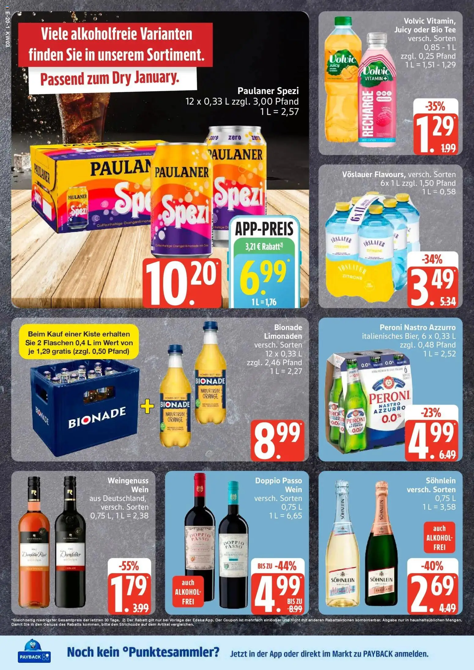 Edeka prospekt Hamburg	 – gültig ab 11.01.2026 | Seite: 25 | Produkte: Paulaner spezi, Doppio Passo, Tee, Paulaner
