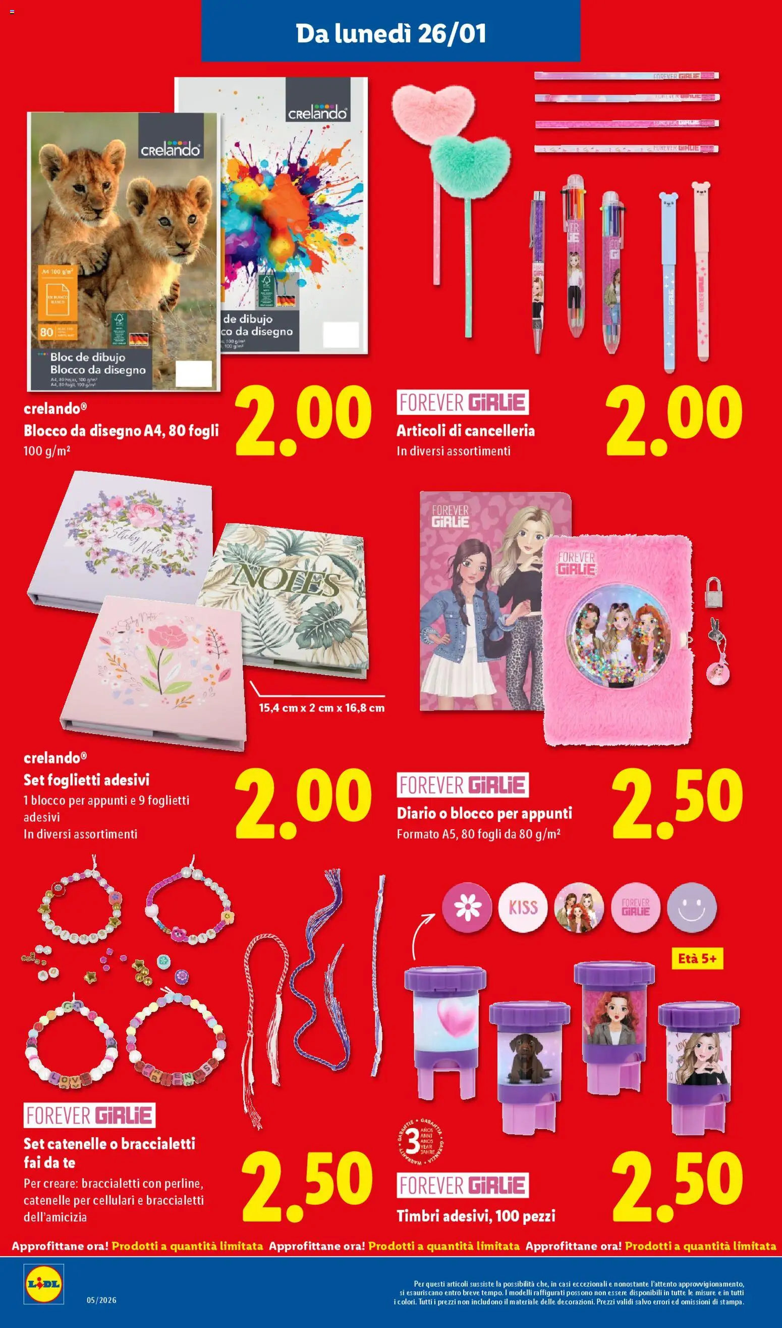 Volantino Lidl del 26.01.2026 | Pagina: 36 | Prodotti: Tè, Blocco da disegno