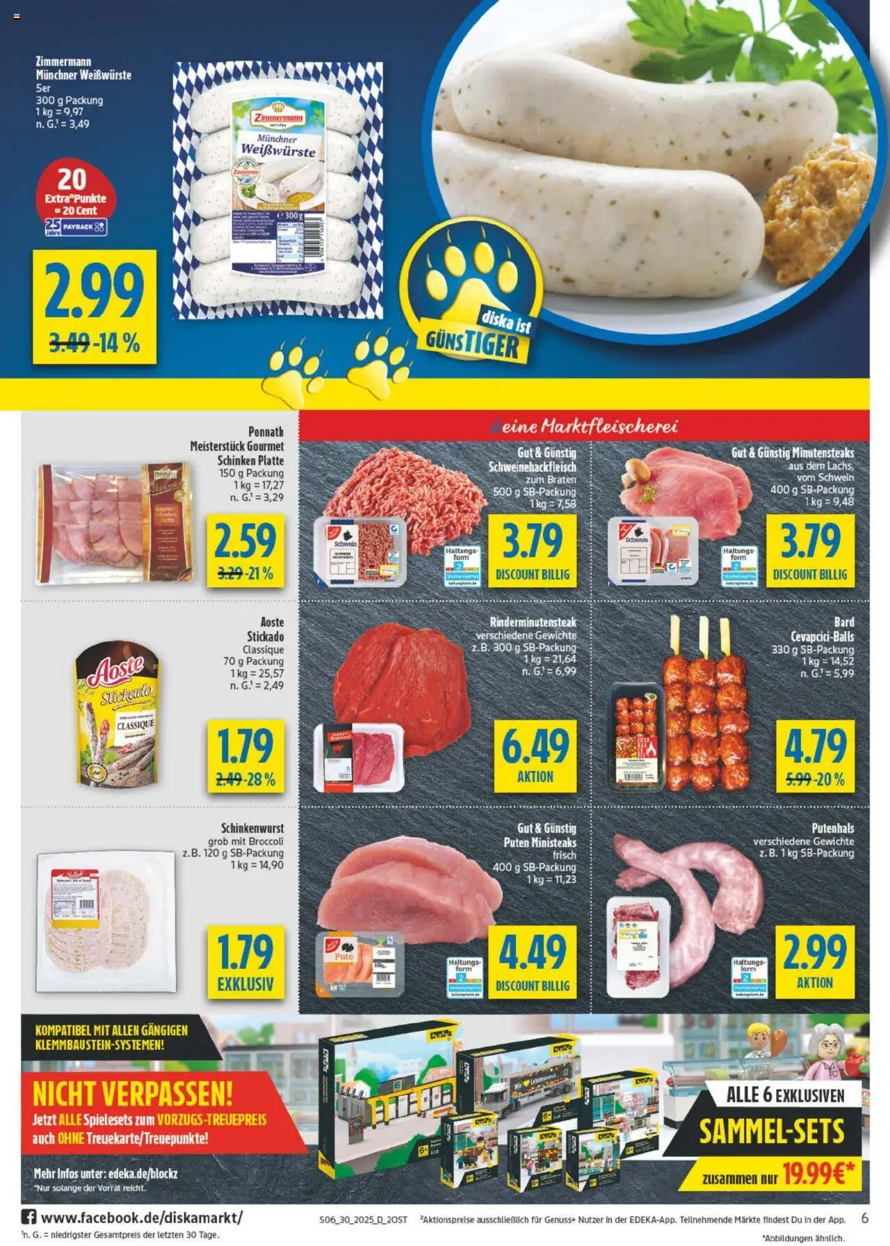 Diska Prospekt 	 - gültig ab dem 21.07.2025 | Seite: 6 | Produkte: Pute, Schinken