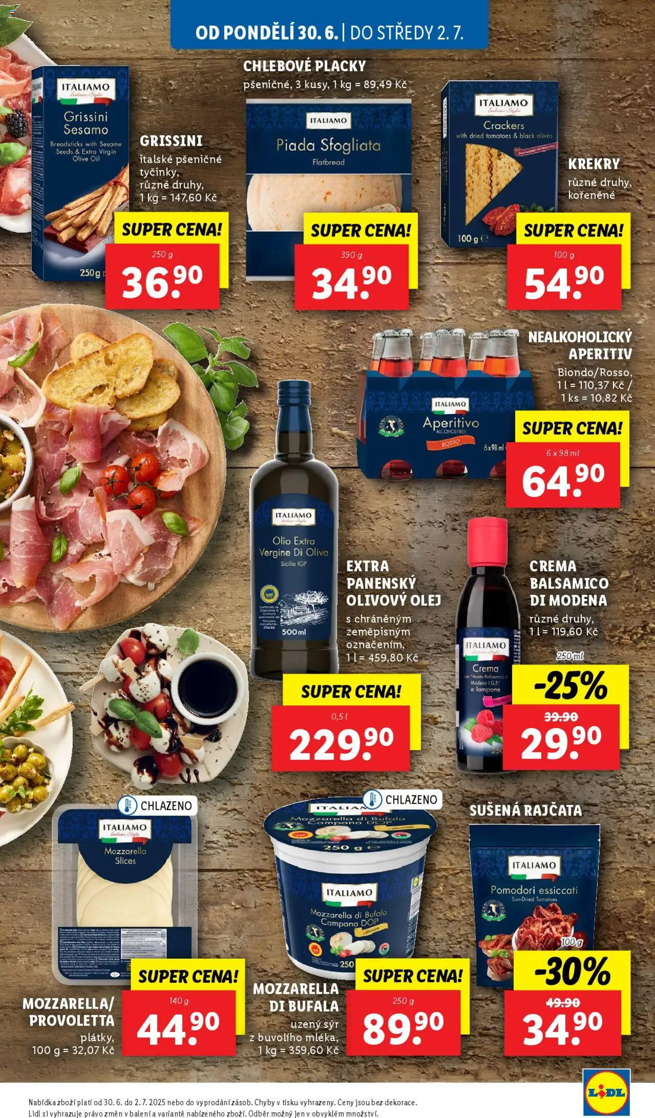 Lidl leták od 30.06.2025 | Strana: 15 | Produkty: Olivový olej, Sýr, Extra panenský olivový olej, Aperitivo