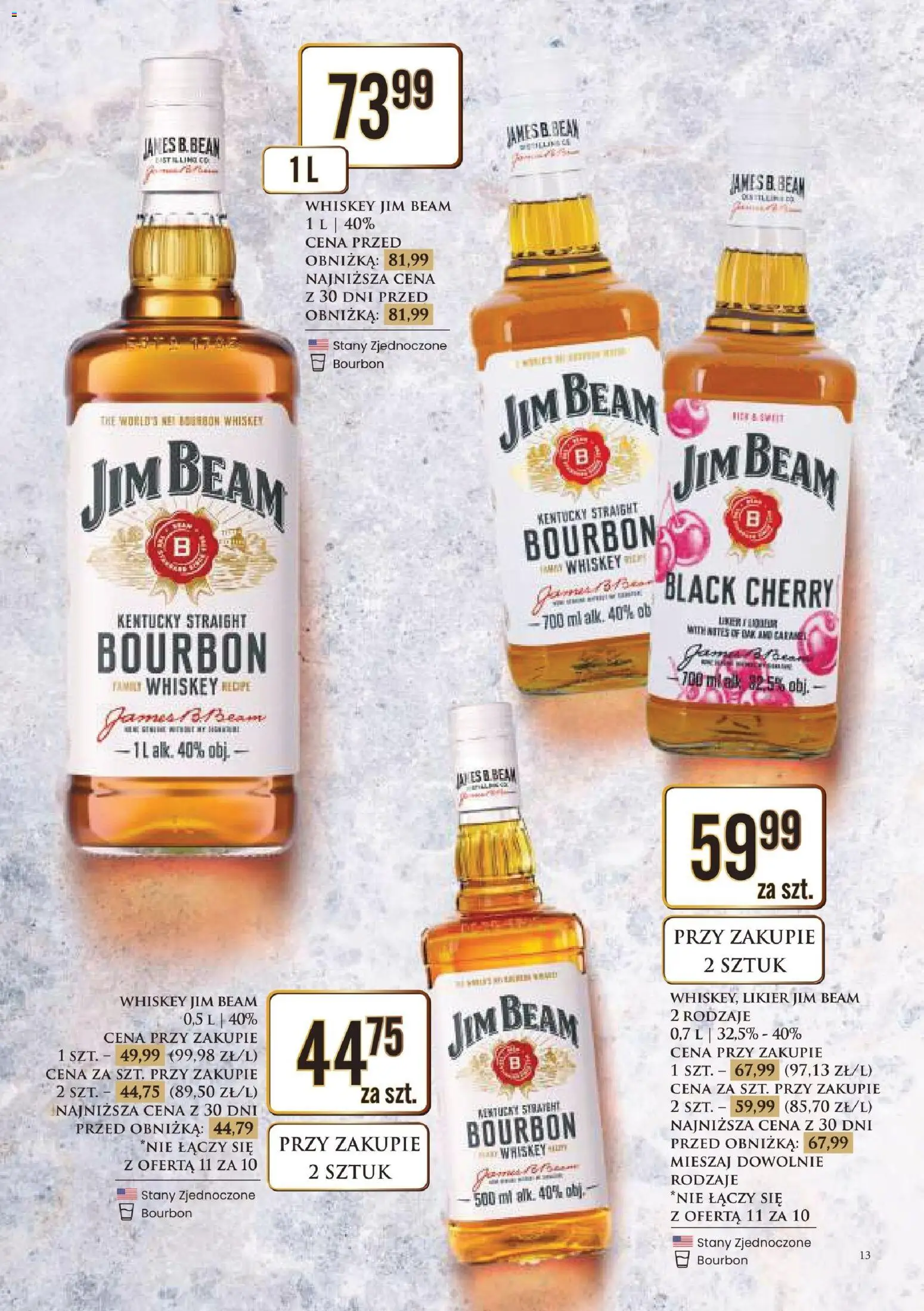 Dino gazetka alkoholowa od 27.03.2026 | Strona: 14 | Produkty: Bourbon, Jim Beam