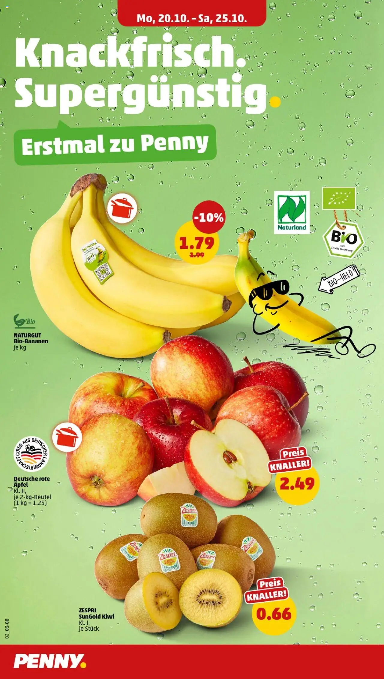 Penny - Niedersachsen – gültig ab 20.10.2025 | Seite: 2 | Produkte: Äpfel, Kiwi