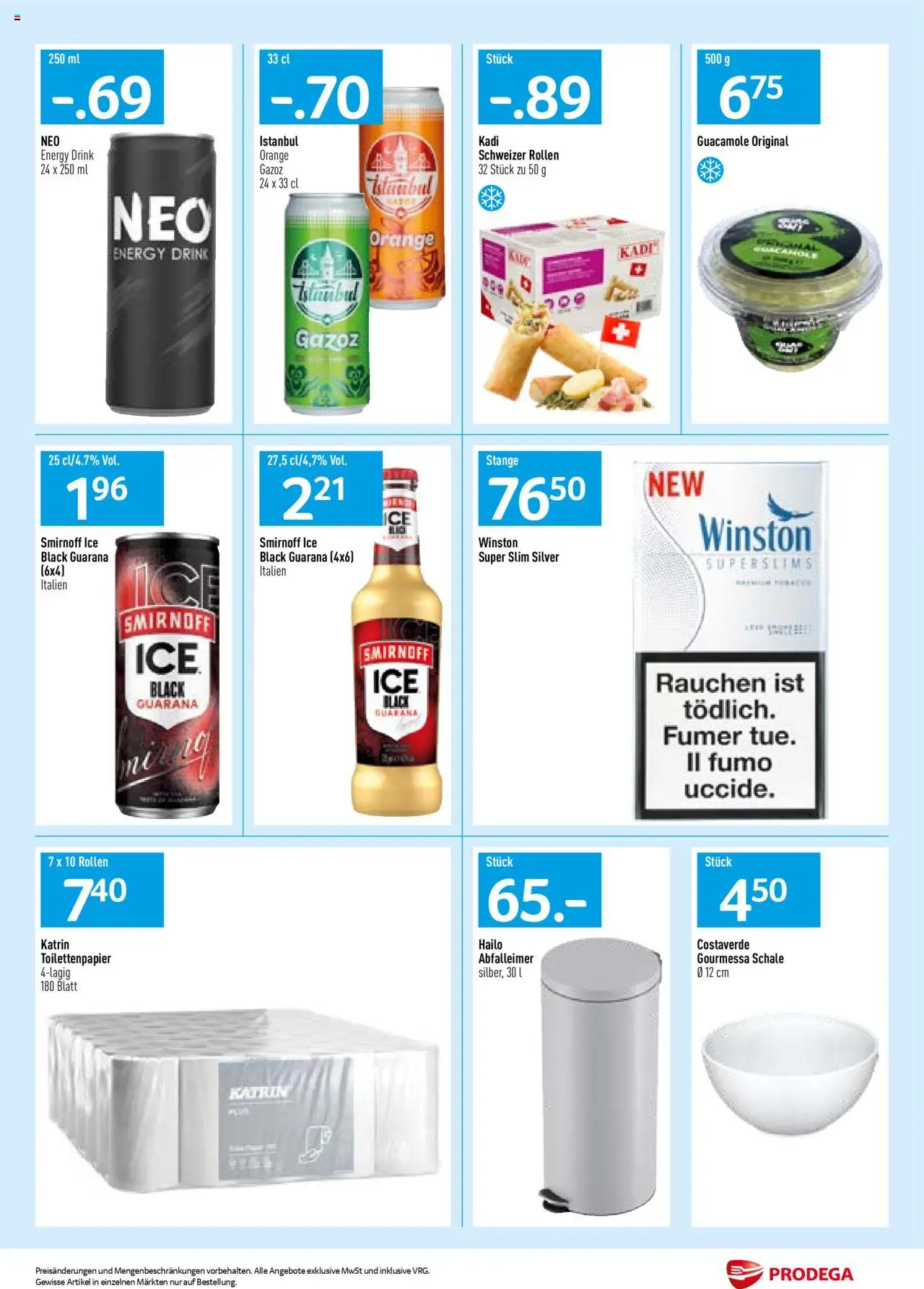 Prodega Aktionen Neuheiten ab 04.08.2025 | Seite: 2 | Produkte: Abfalleimer, Toilettenpapier