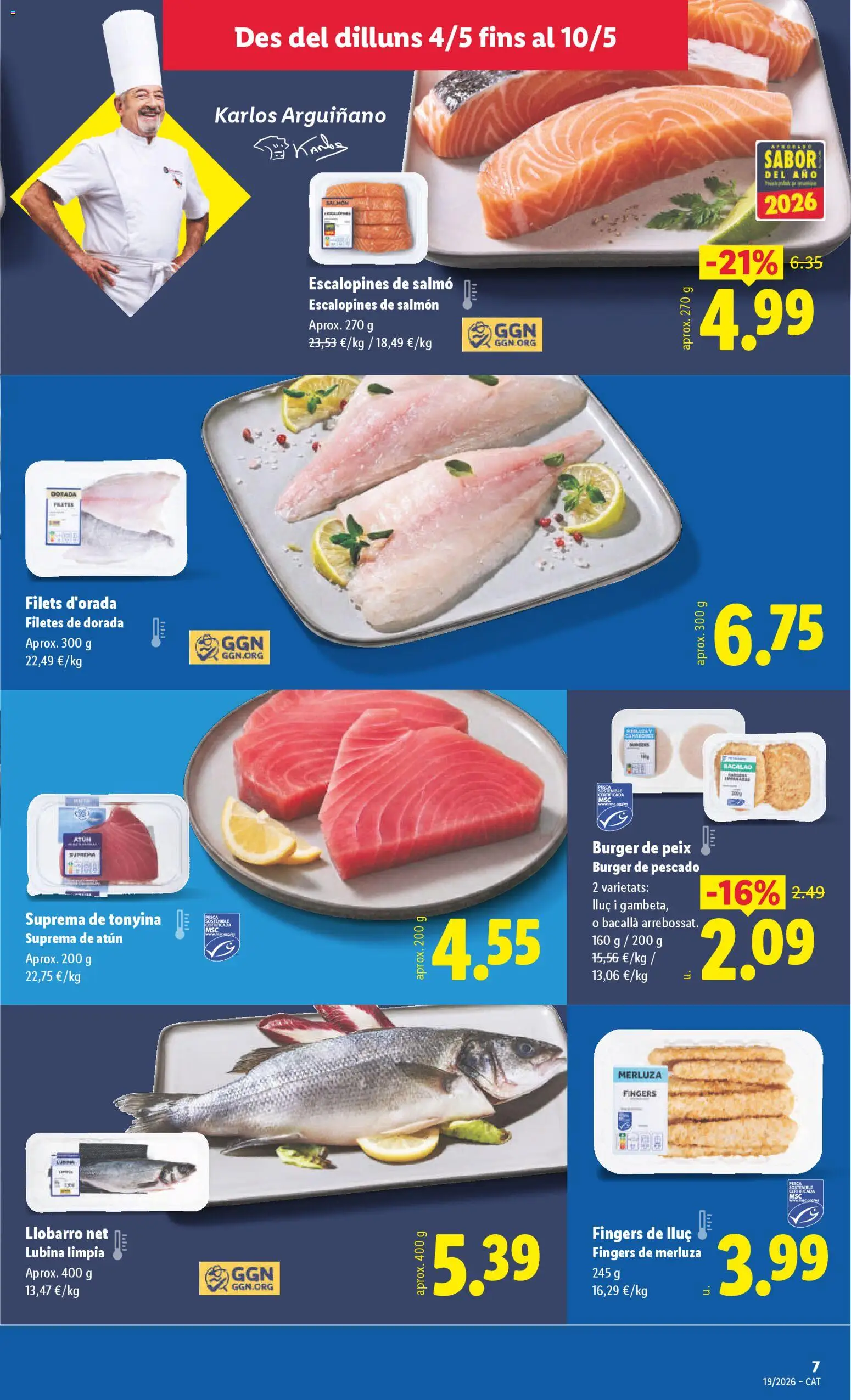 Lidl folleto │ válido desde el 04.05.2026 | Página: 9 | Productos: Pescado