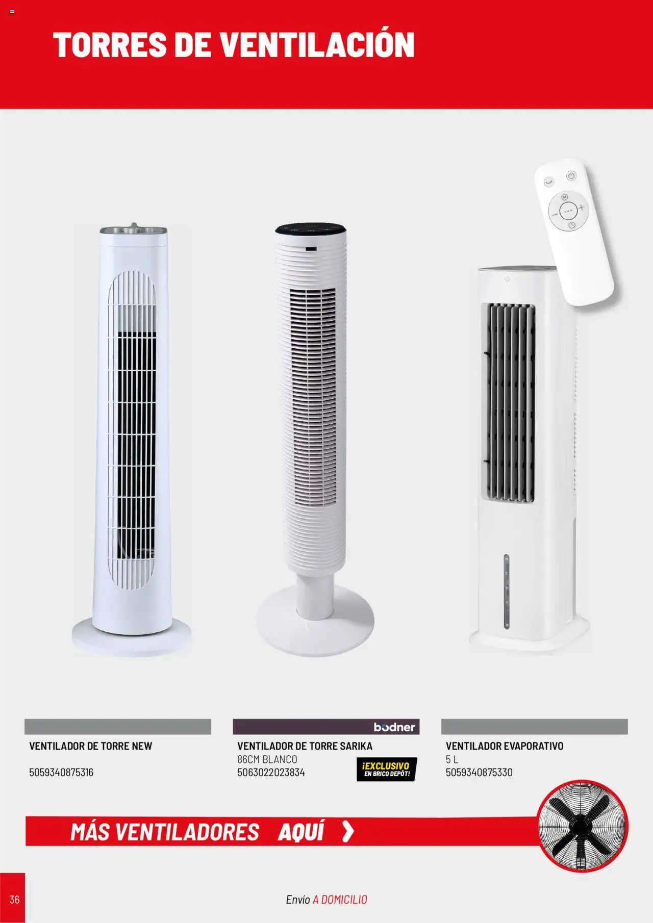 Brico Depôt Catálogo Climatización │ válido desde el 27.06.2025 | Página: 36 | Productos: Ventilador