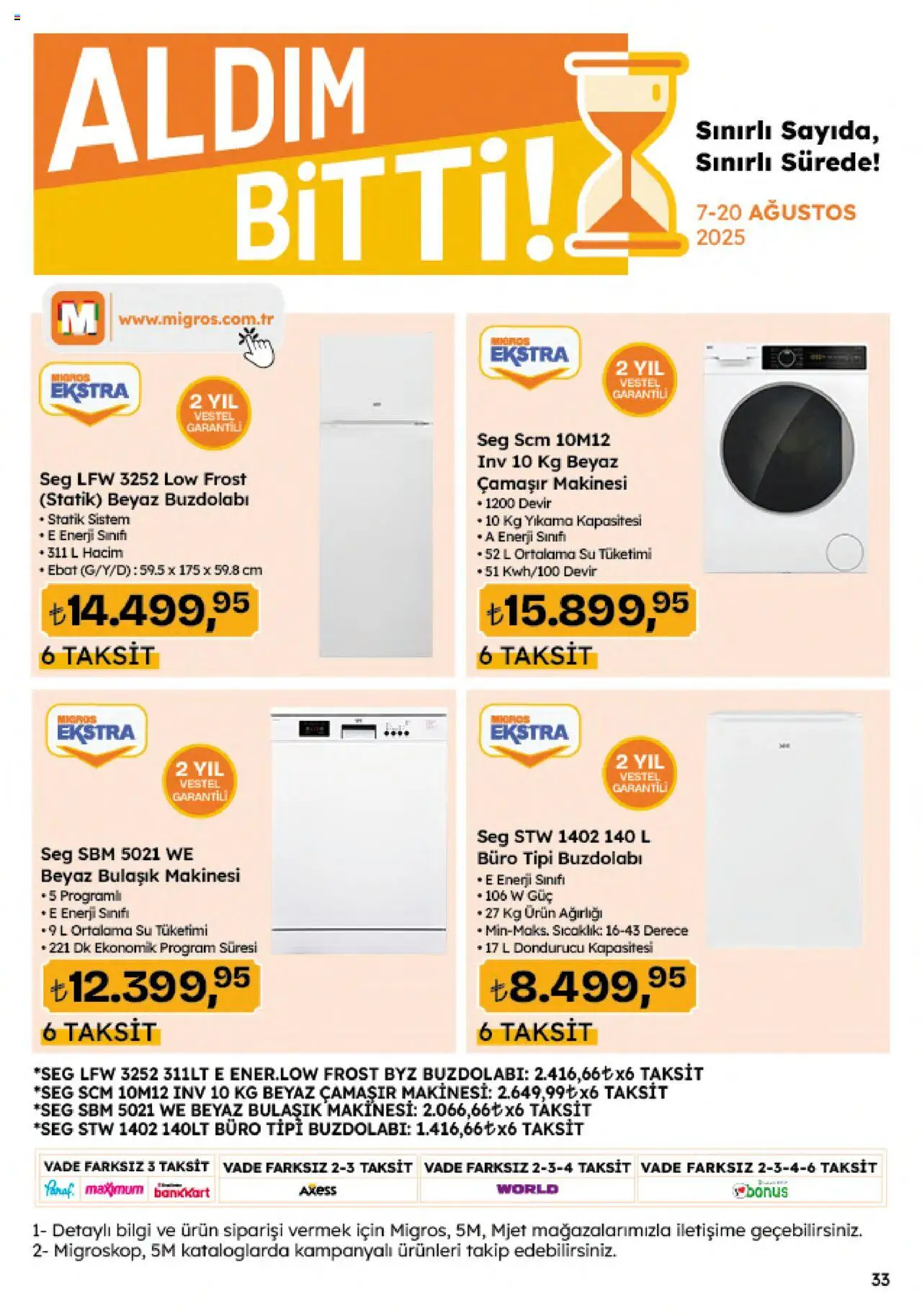 Migros Katalog - 5M Migroskop Dijital - 07.08.2025 tarihinden itibaren geçerlidir | Sayfa: 123 | Ürünler: Su, Buzdolabı, Dondurucu, Bulaşık makinesi