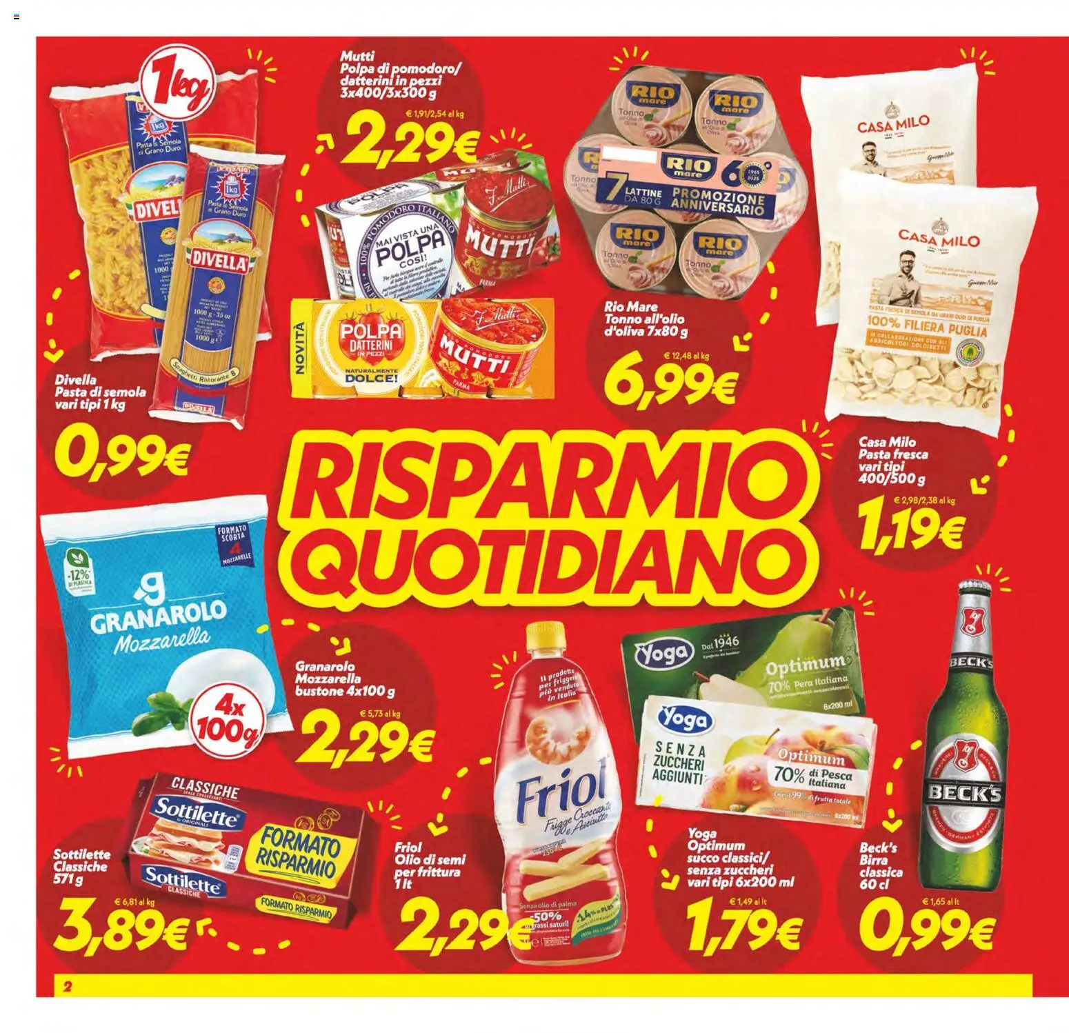 Volantino SuperConveniente del 06.03.2026 | Pagina: 2 | Prodotti: Birra, Frutta, Pasta, Pera