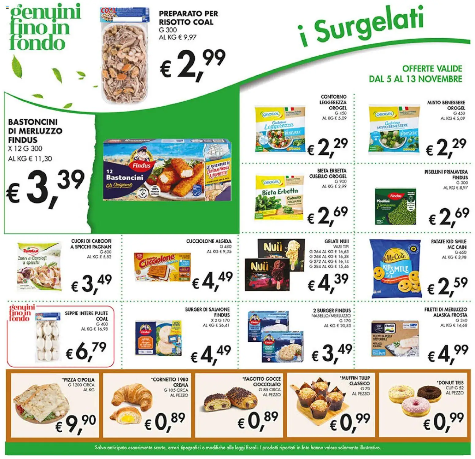 Volantino Coal del 05.11.2025 | Pagina: 13 | Prodotti: Crema, Cioccolato, Merluzzo, Patate