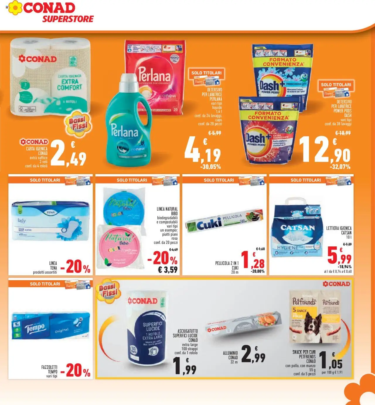 Volantino Conad del 11.09.2025 | Pagina: 29 | Prodotti: Pollo, Fazzoletti, Lavatrice, Asciugatutto