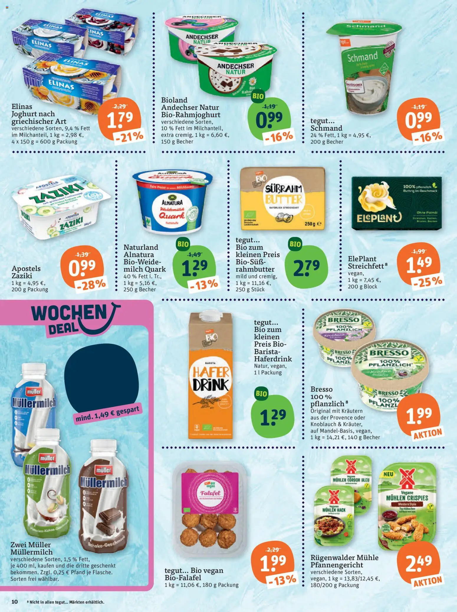 Tegut Prospekt – gültig ab 29.12.2025 | Seite: 12 | Produkte: Mühle, Quark, Milch, Haferdrink