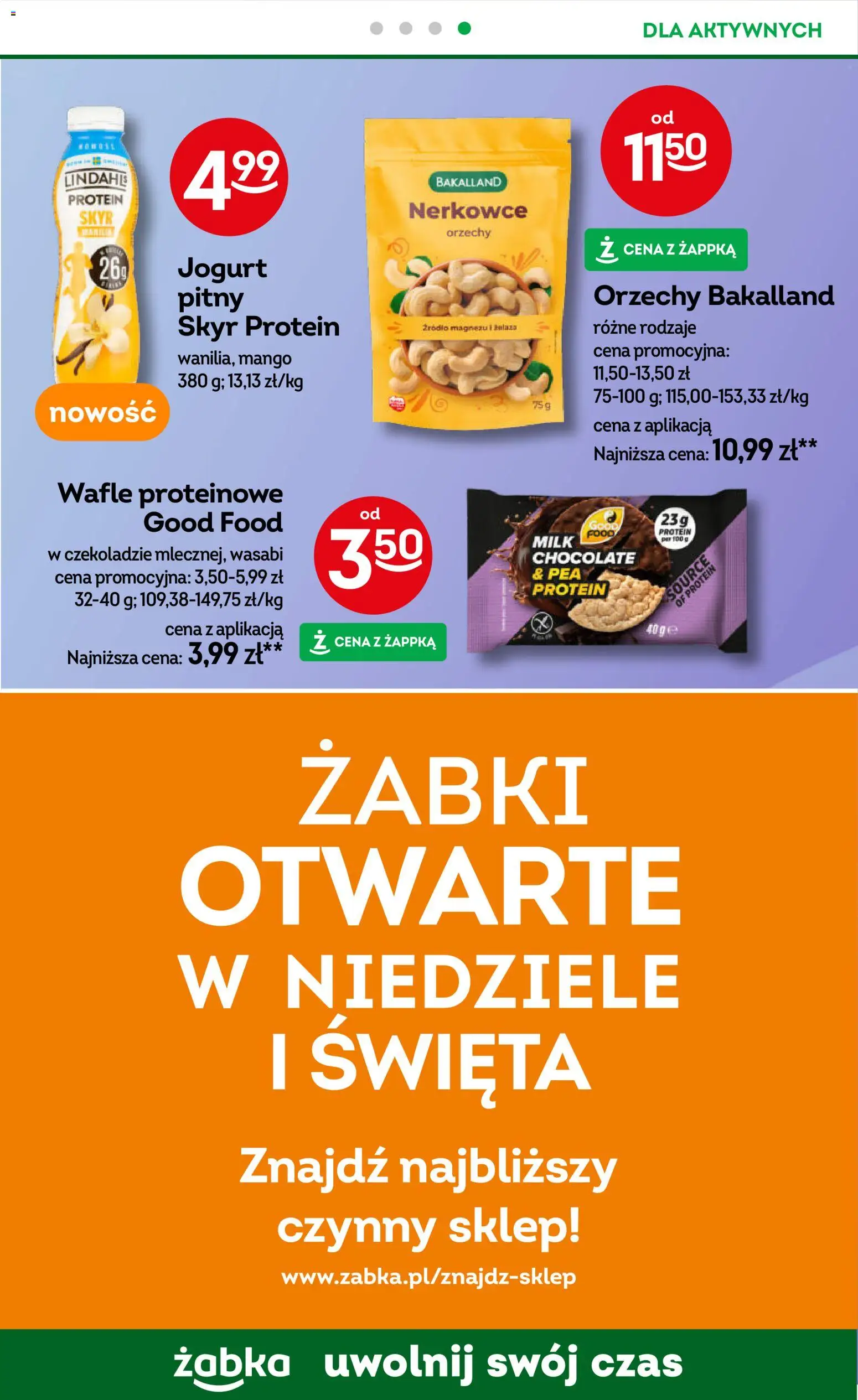 Żabka Gazetka od 22.10.2025 | Strona: 59 | Produkty: Mango, Wafle, Jogurt, Orzechy