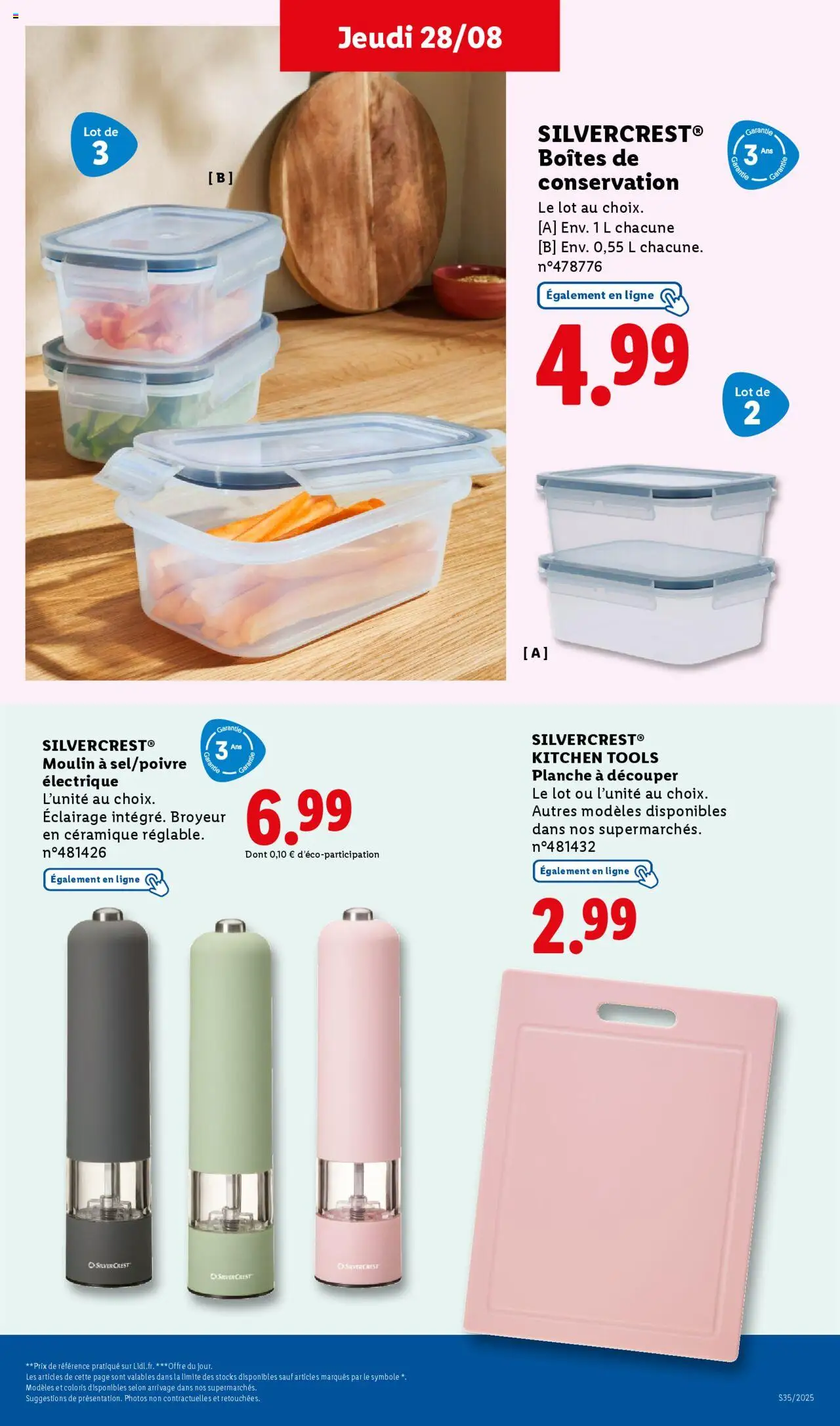  | Page: 39 | Produits: Planche à découper, Broyeur