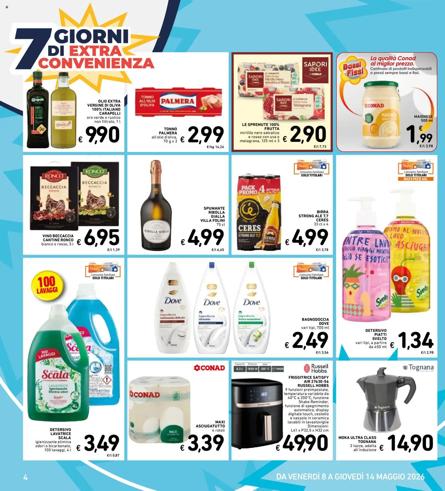 Volantino Spazio Conad del 30.04.2026 | Pagina: 31 | Prodotti: Birra, Maionese, Uva, Spumante