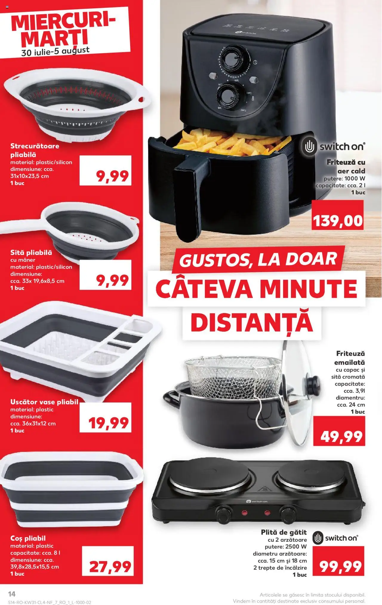 Catalog Kaufland - București – valabil de la 30.07.2025 | Pagină: 14 | Produse: Ginseng, Uscător, Sită, Coș