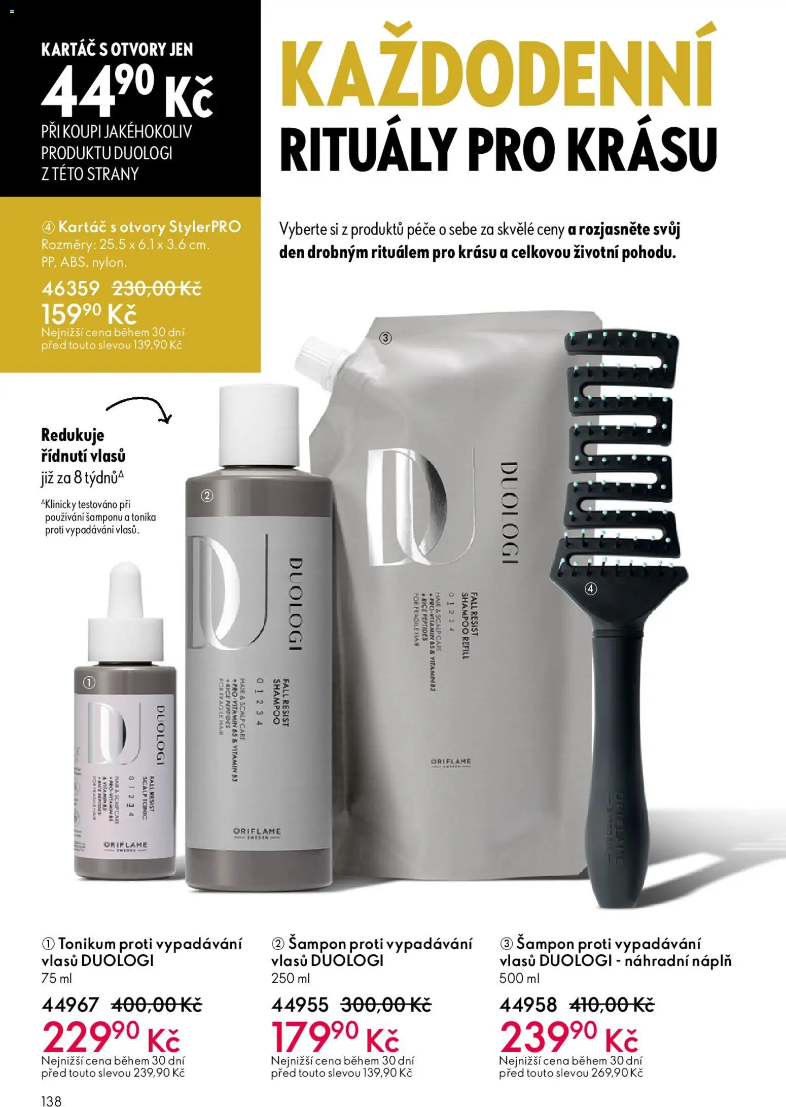 Oriflame katalog č. 05/2026 od 25.03.2026 | Strana: 138 | Produkty: Tonic, Šampon, Kartáč