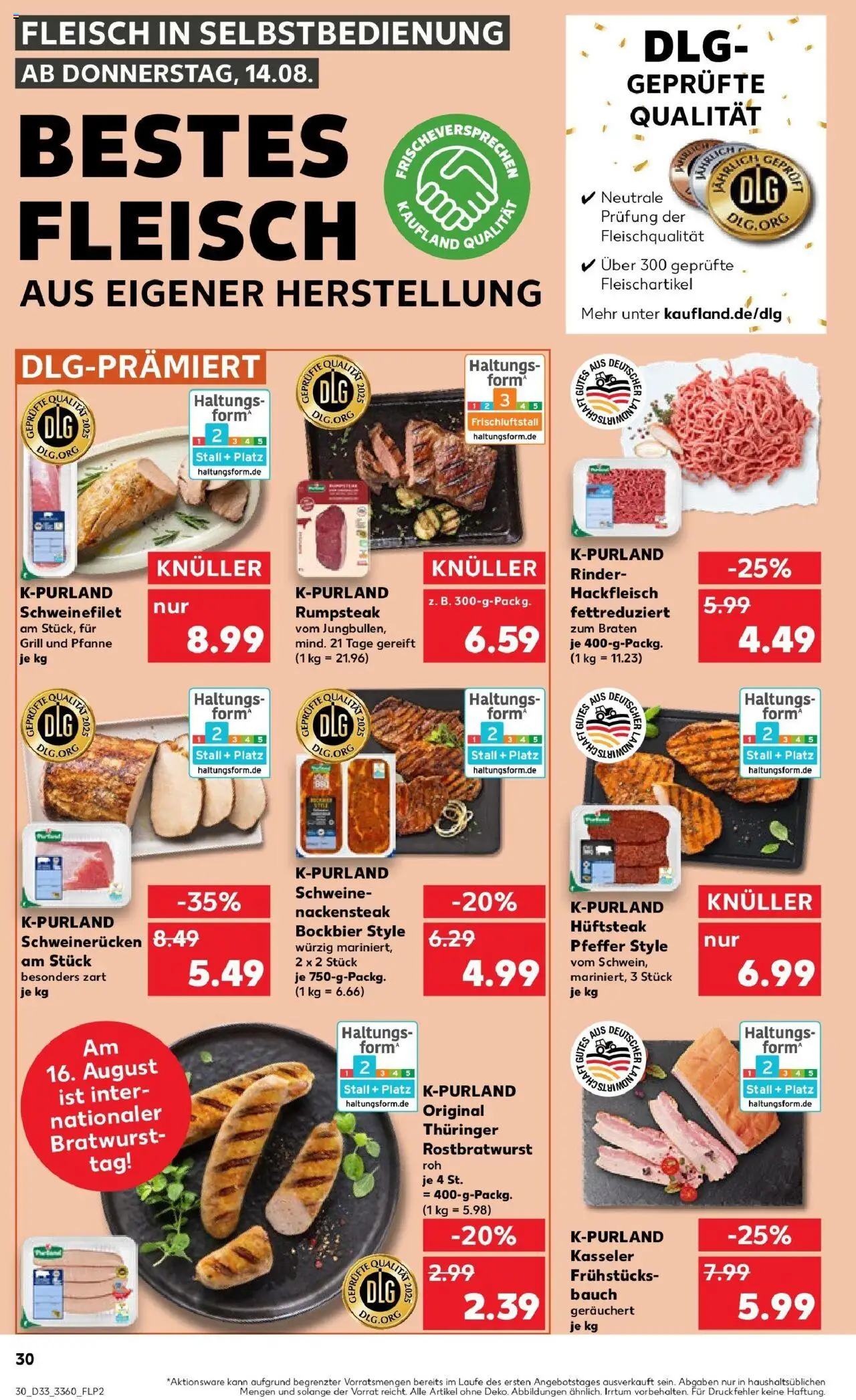 Kaufland prospekt Dresden	 - gültig ab dem 18.08.2025 | Seite: 43 | Produkte: Rumpsteak, Pfeffer, Steak, Fleisch