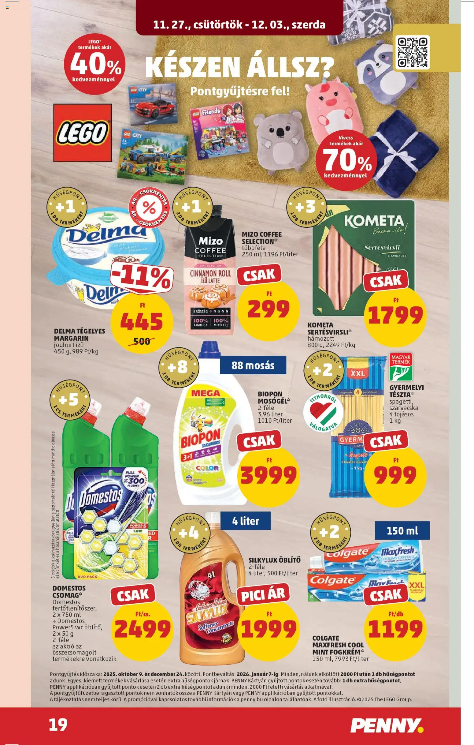 PENNY akciós ujság - amely érvényes a következő dátumtól: 27.11.2025 | Oldal: 23 | Termékek: Lime, Öblítő, Tej, Joghurt