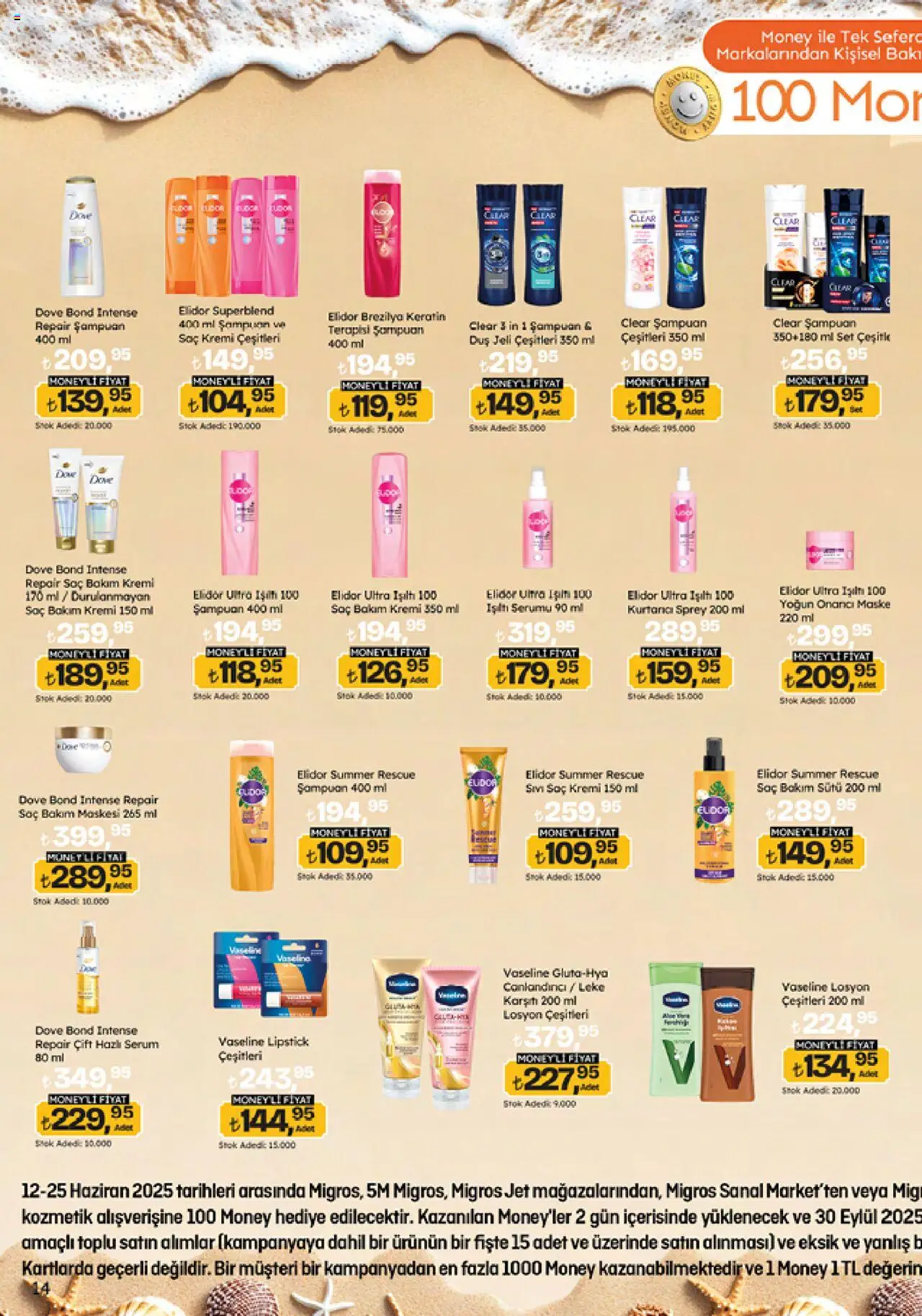 Migros Katalog - 5M Migroskop Dijital - 12.06.2025 tarihinden itibaren geçerlidir | Sayfa: 14 | Ürünler: Duş, Şampuan, Saç Kremi, Maske