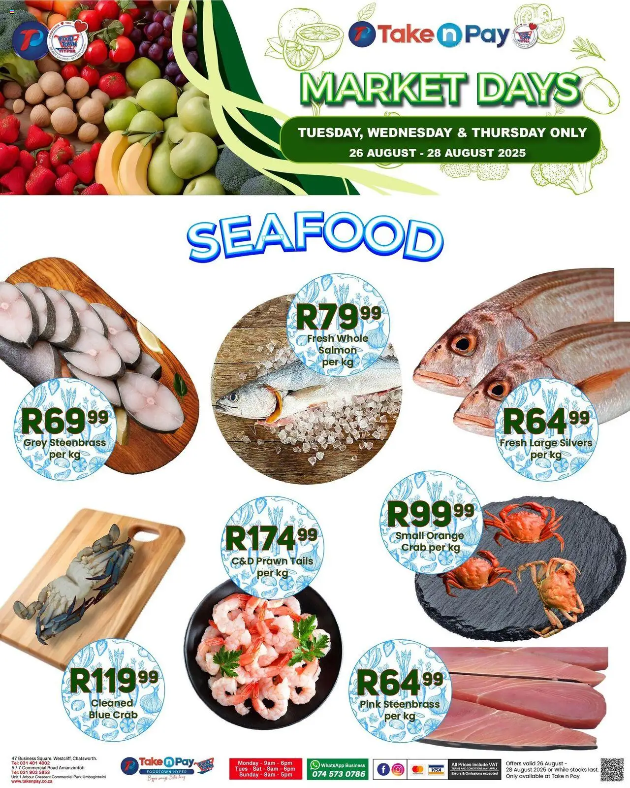 Take n Pay Market Day │ valid from 26.08.2025 | Page: 8 | Products: Seafood