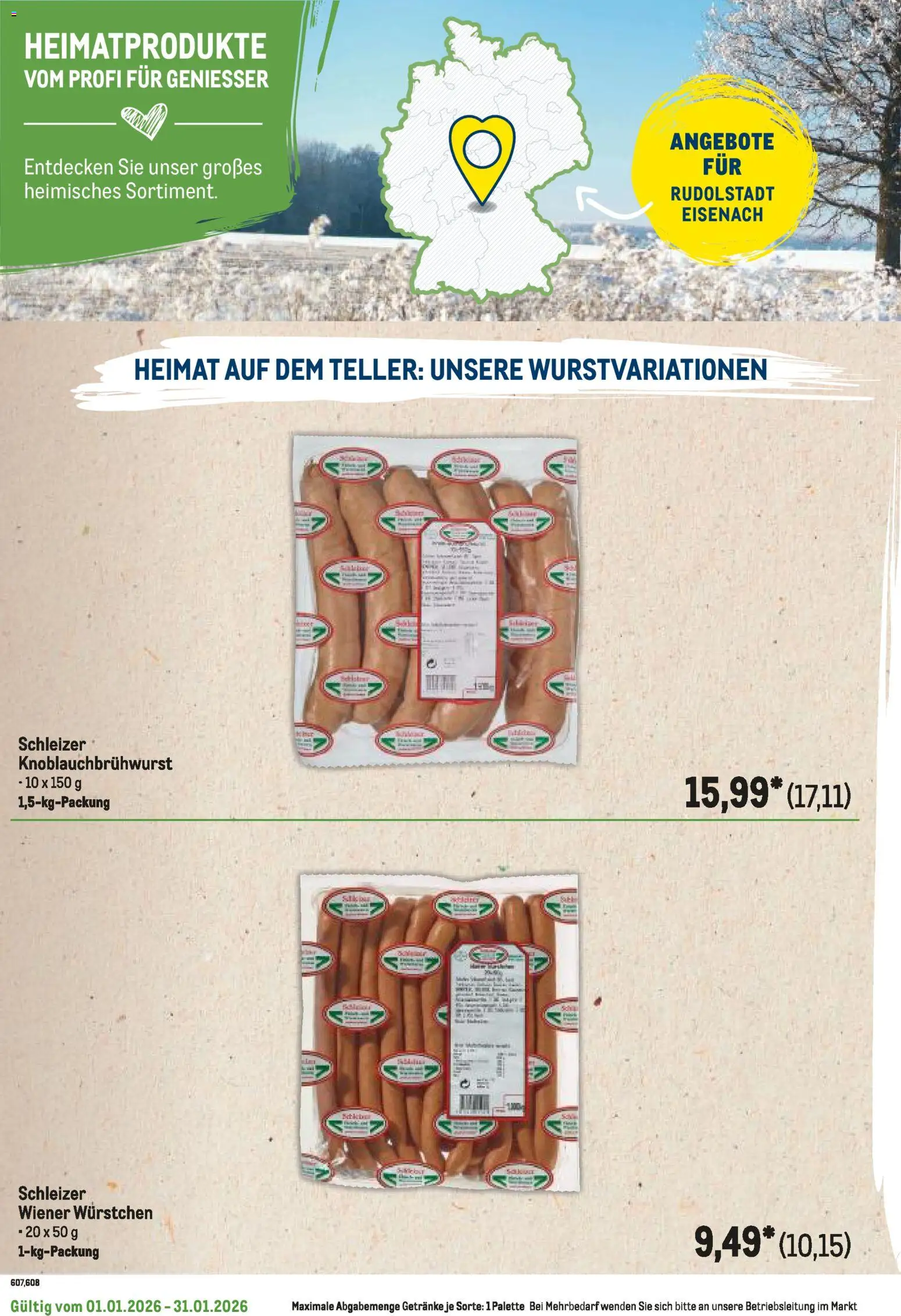 Metro  Regionaler Flyer – gültig ab 01.01.2026 | Seite: 102 | Produkte: Wiener wurstchen