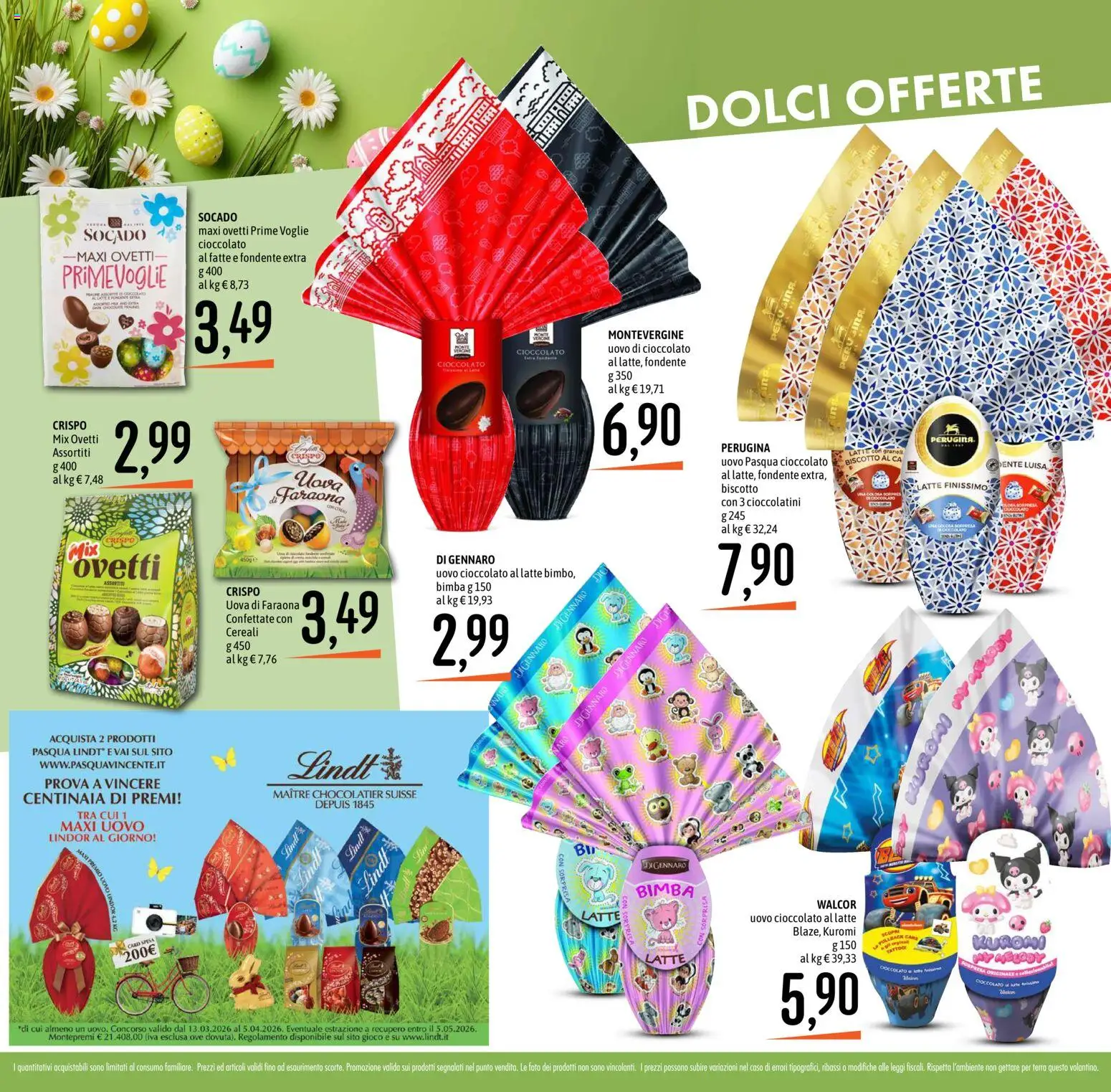Volantino Emisfero del 12.03.2026 | Pagina: 4 | Prodotti: Uova, Cioccolato, Latte, Gioco