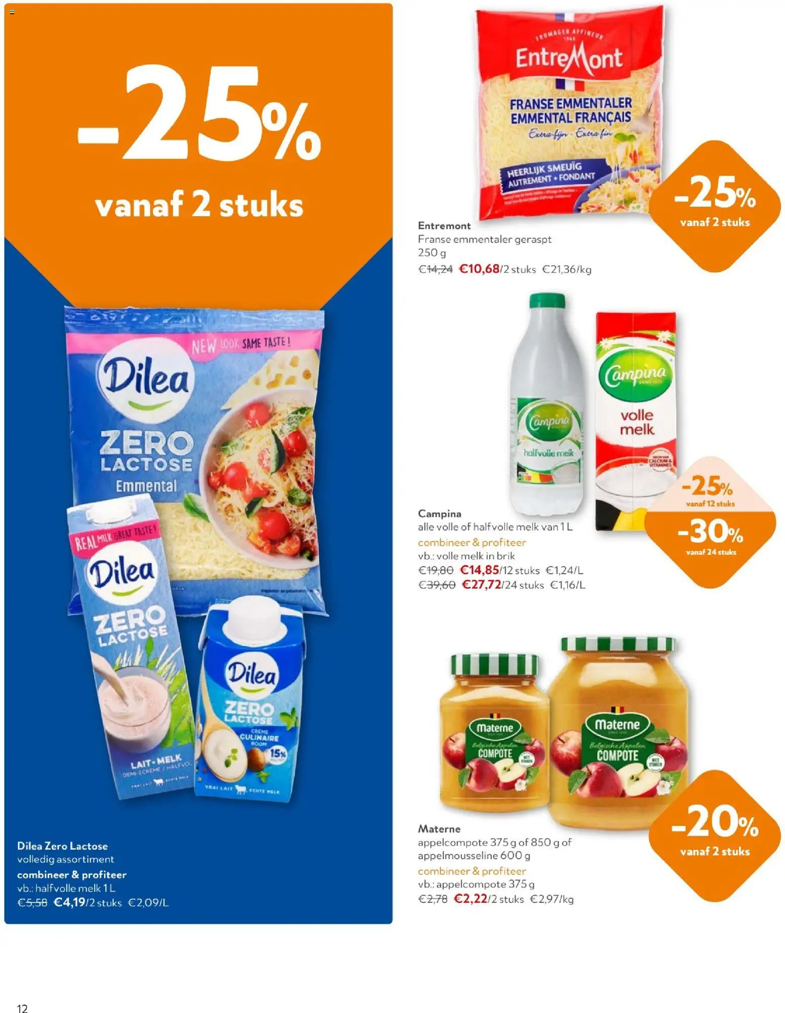 {H1} | Pagina: 12 | Producten: Appelen, Halfvolle Melk, Crème, Melk