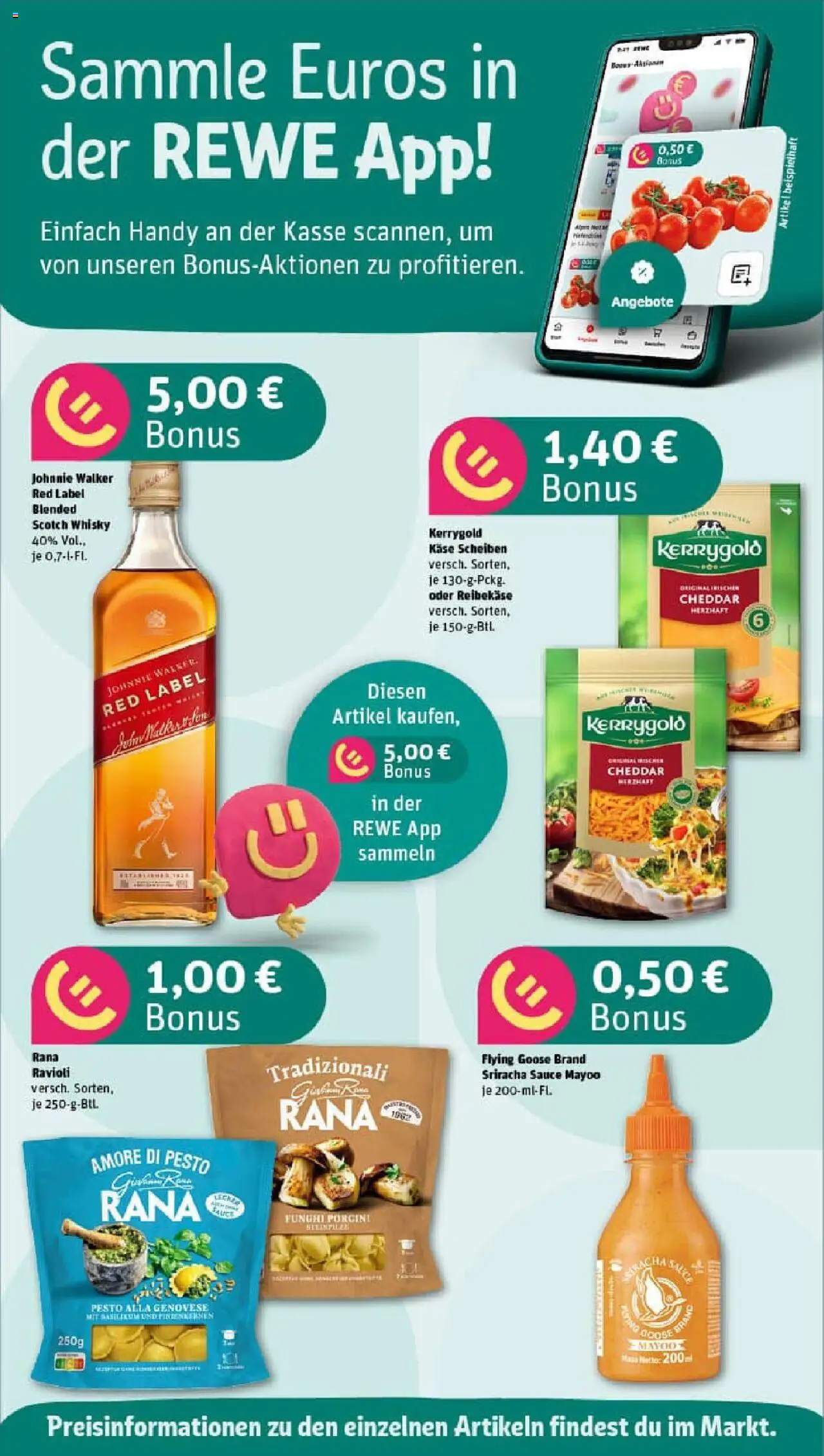 Rewe prospekt Sprendlingen	 - gültig ab dem 13.07.2025 | Seite: 2 | Produkte: Whisky, Käse, Reibekase, Johnnie walker