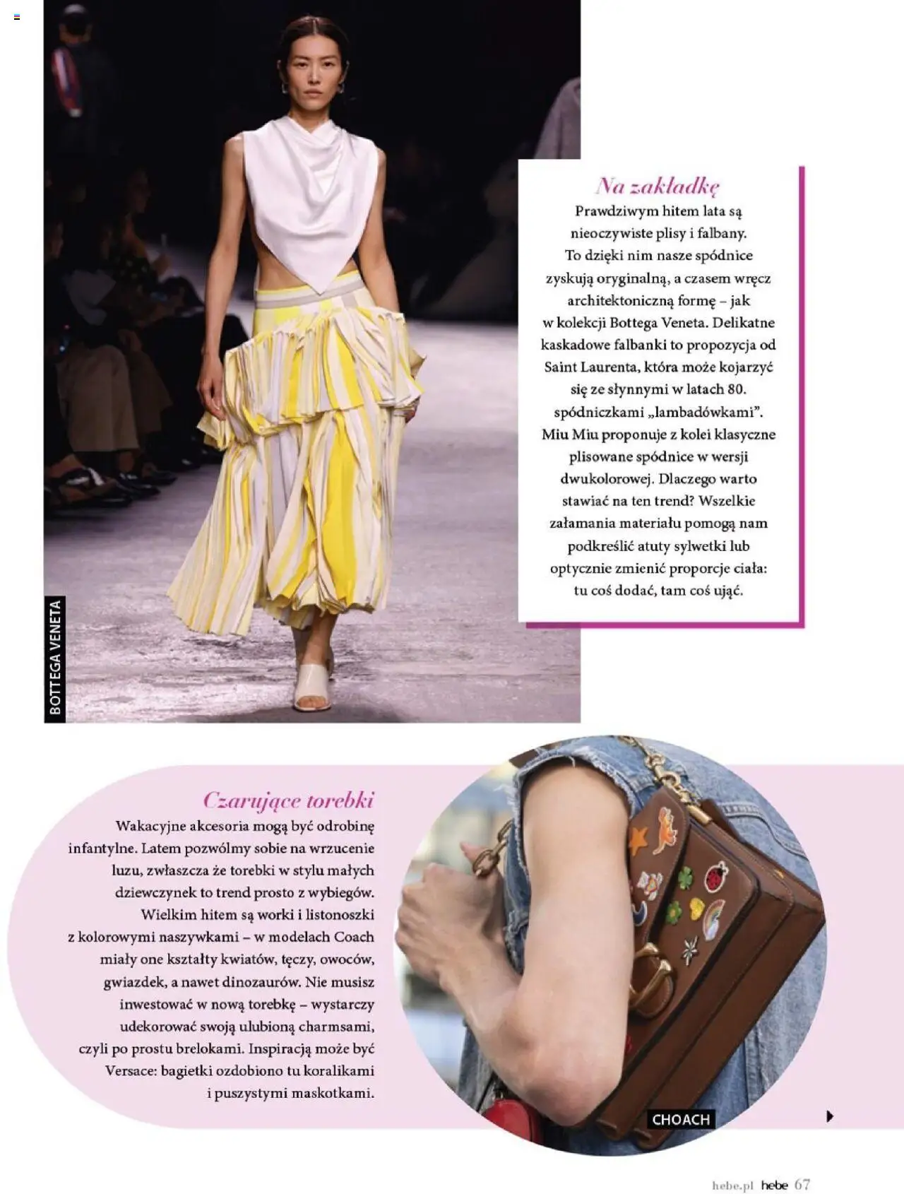Hebe Gazetka - Magazyn od 01.07.2025 | Strona: 67 | Produkty: Spódnice, Torebki