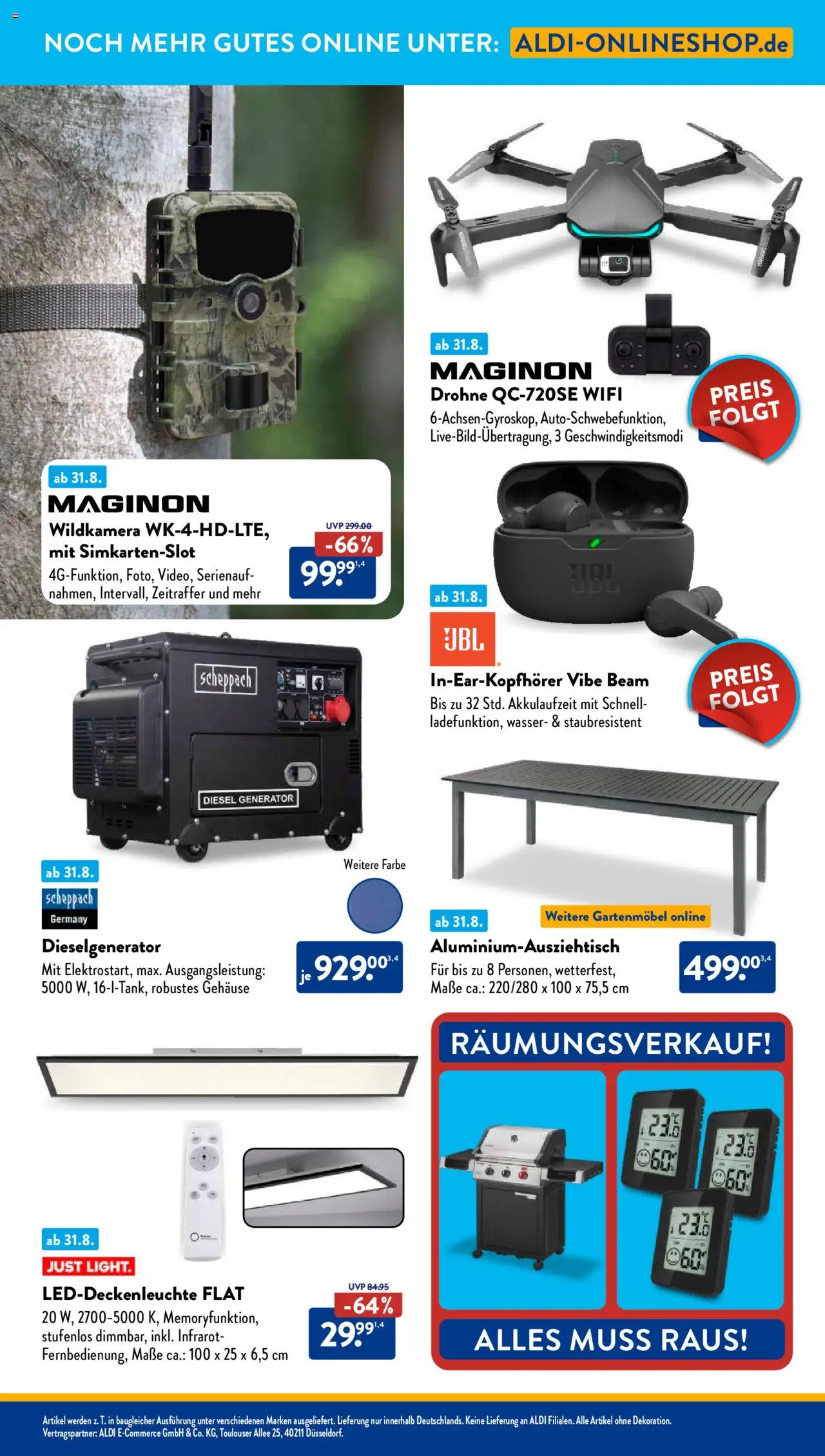 Aldi Süd Prospekt 	 - gültig ab dem 01.09.2025 | Seite: 24 | Produkte: Gartenmöbel, Wasser, Drohne