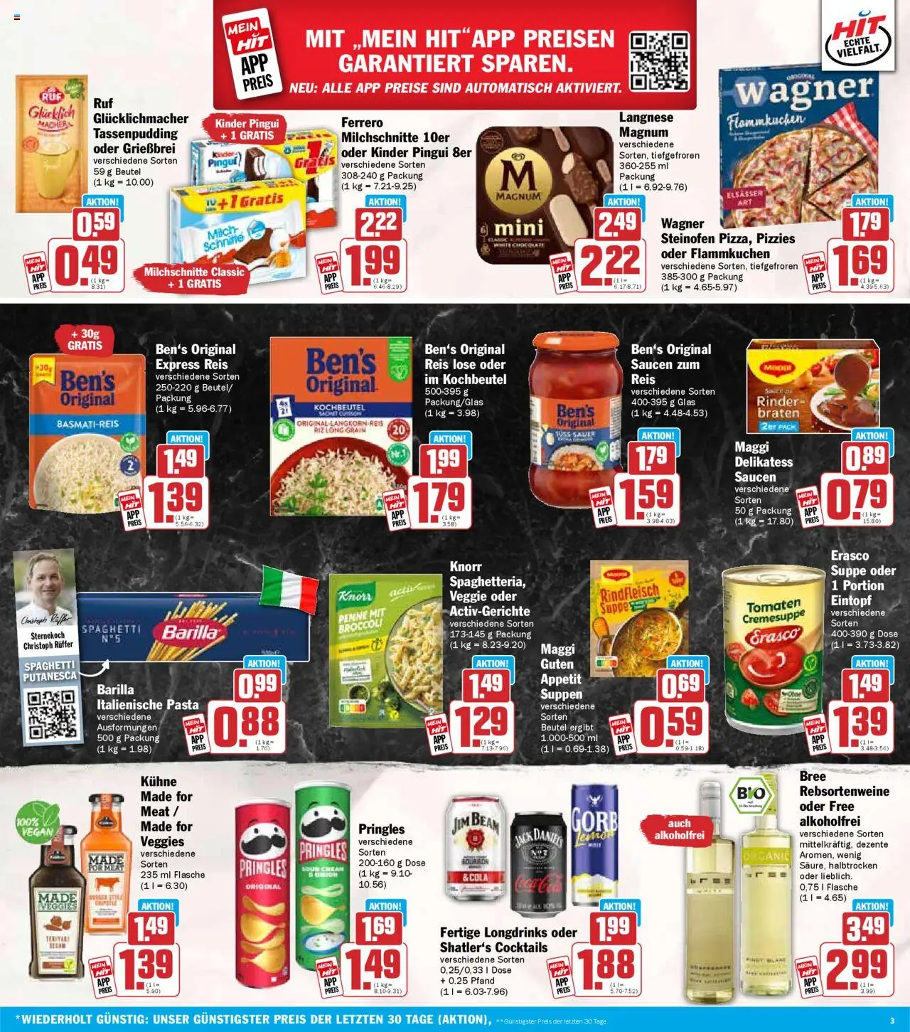 HIT - Rhineland-Palatinate - gültig ab dem 11.08.2025 | Seite: 3 | Produkte: Cola, Tomaten, Pringles, Erasco