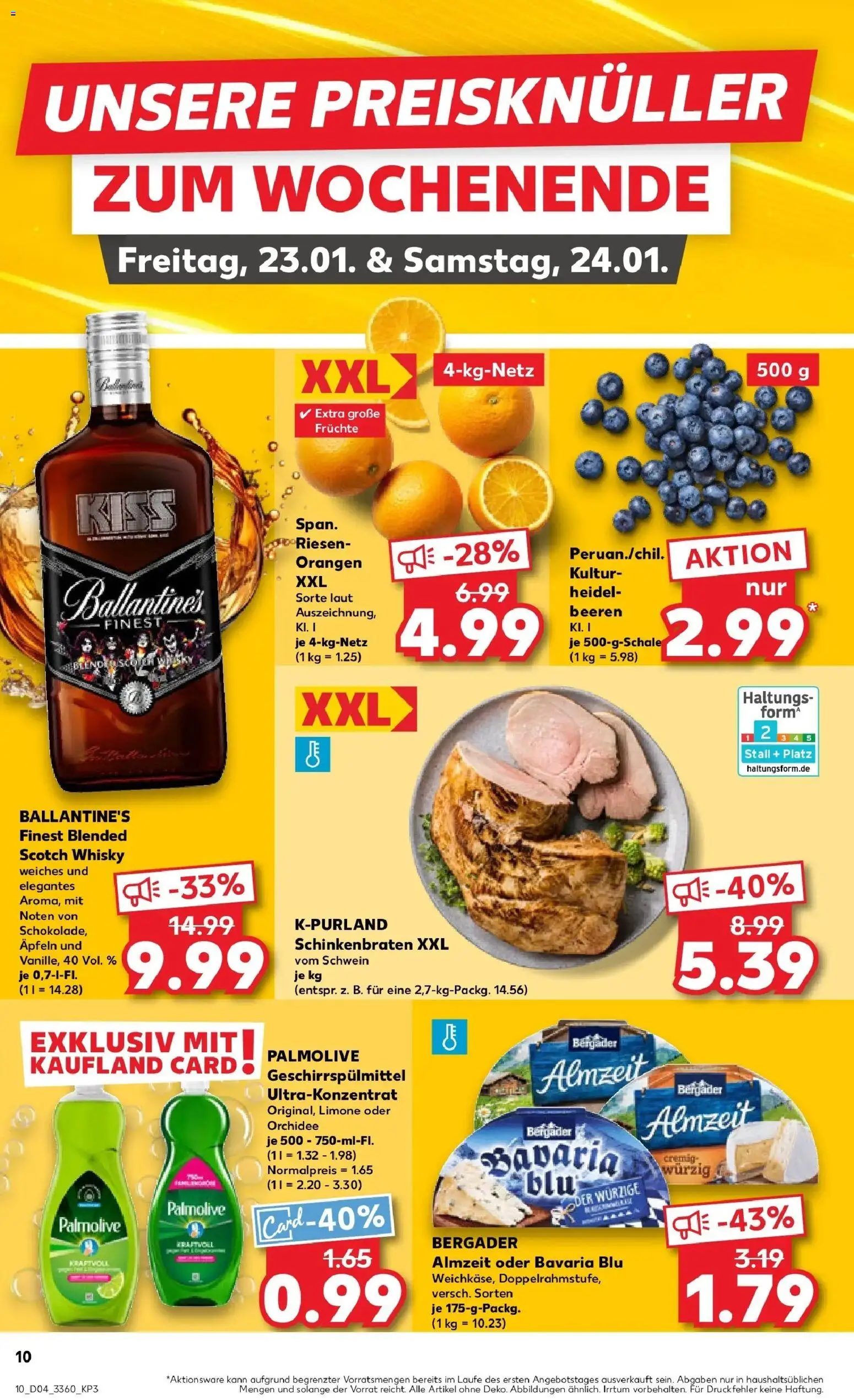 Kaufland prospekt Marienberg	 – gültig ab 22.01.2026 | Seite: 10 | Produkte: Whisky, Orchidee, Orangen, Geschirrspülmittel