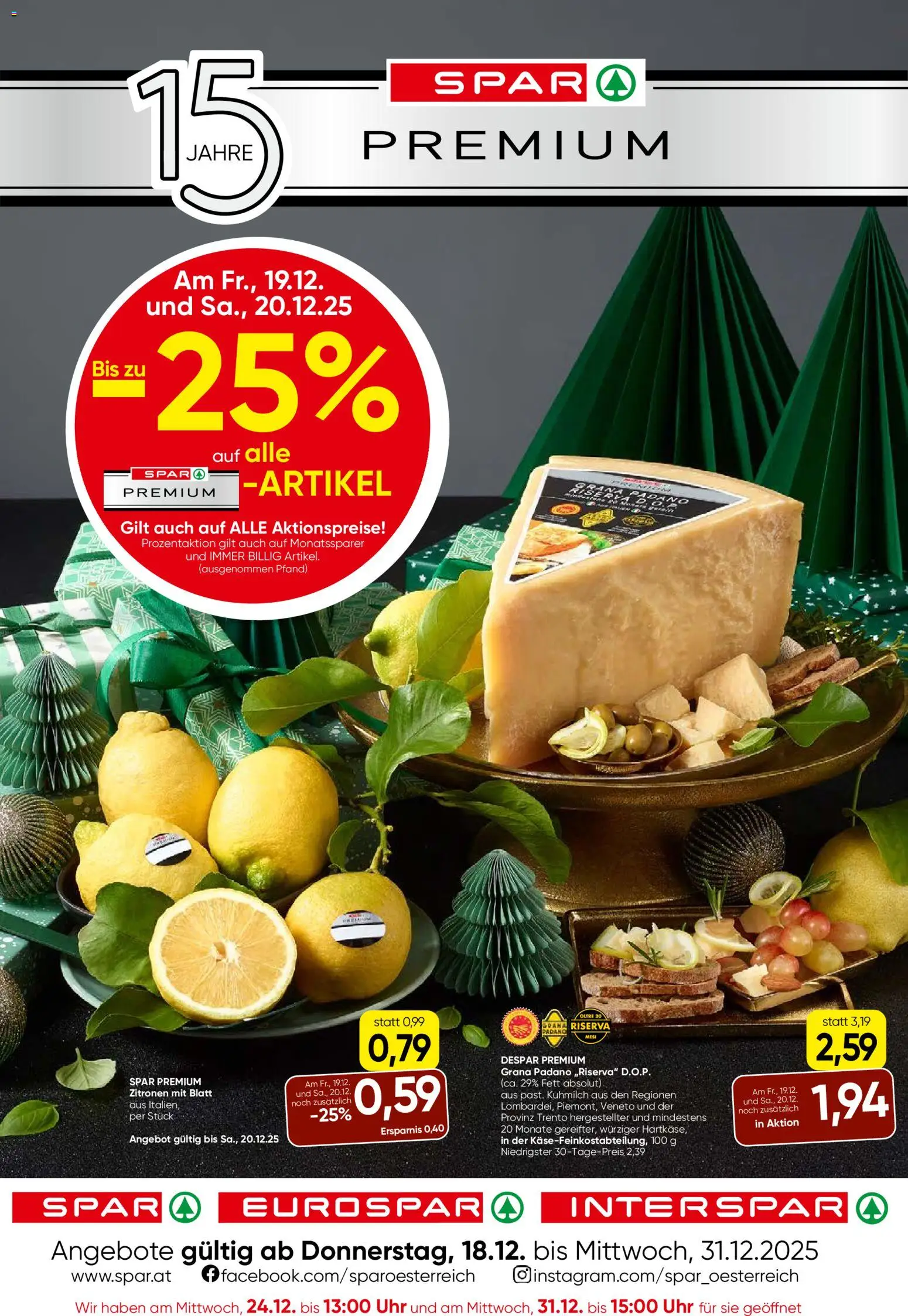 Spar Premium - Wien gültig ab 18.12.2025 | Seite: 1 | Produkte: Uhr
