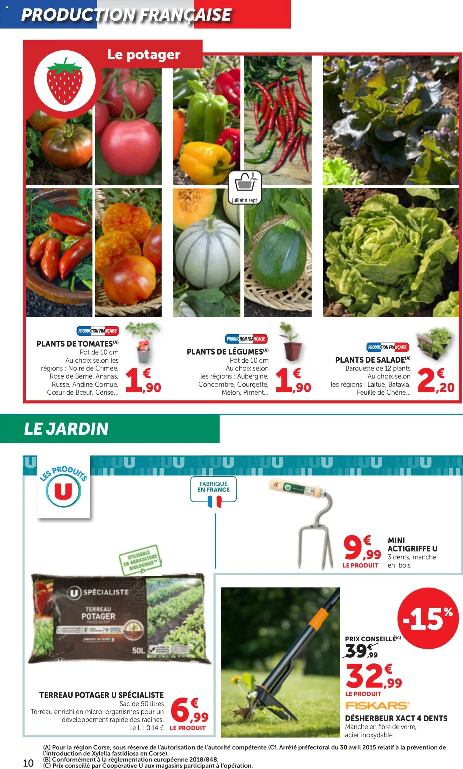 {H1} | Page: 10 | Produits: Le potager, Terreau, Piment, Tomates