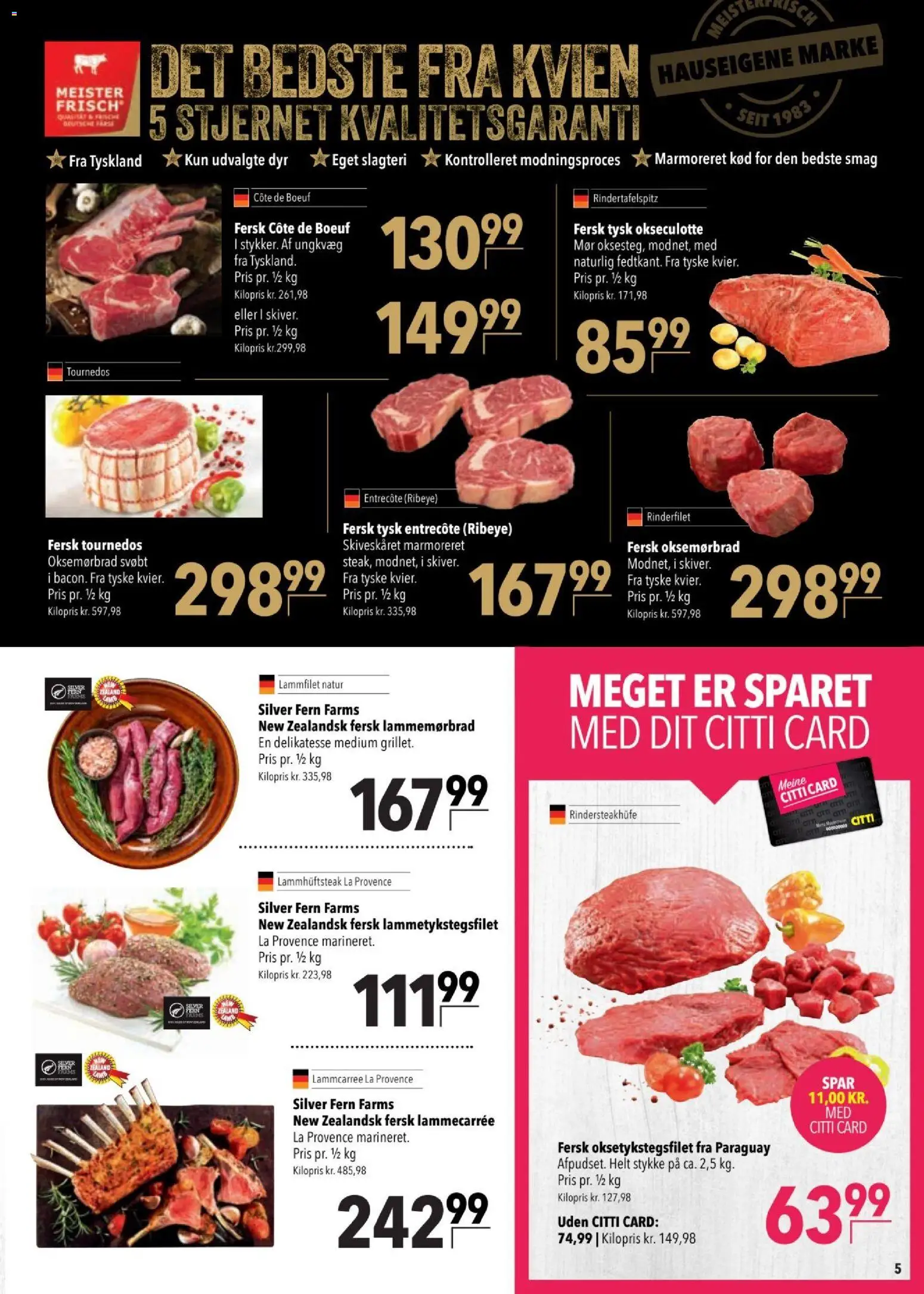 CITTI tilbudsavis – gyldig fra 25.03.2026 | Side: 5 | Produkter: Entrecote