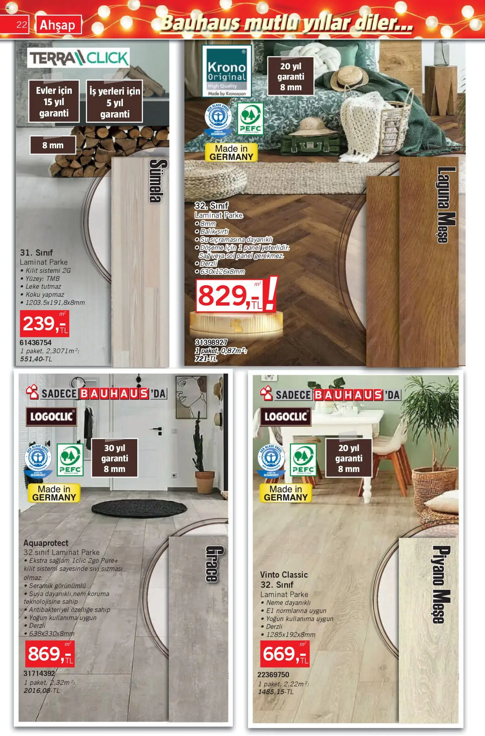 Bauhaus Katalog - 29.11.2025 tarihinden itibaren geçerlidir | Sayfa: 22