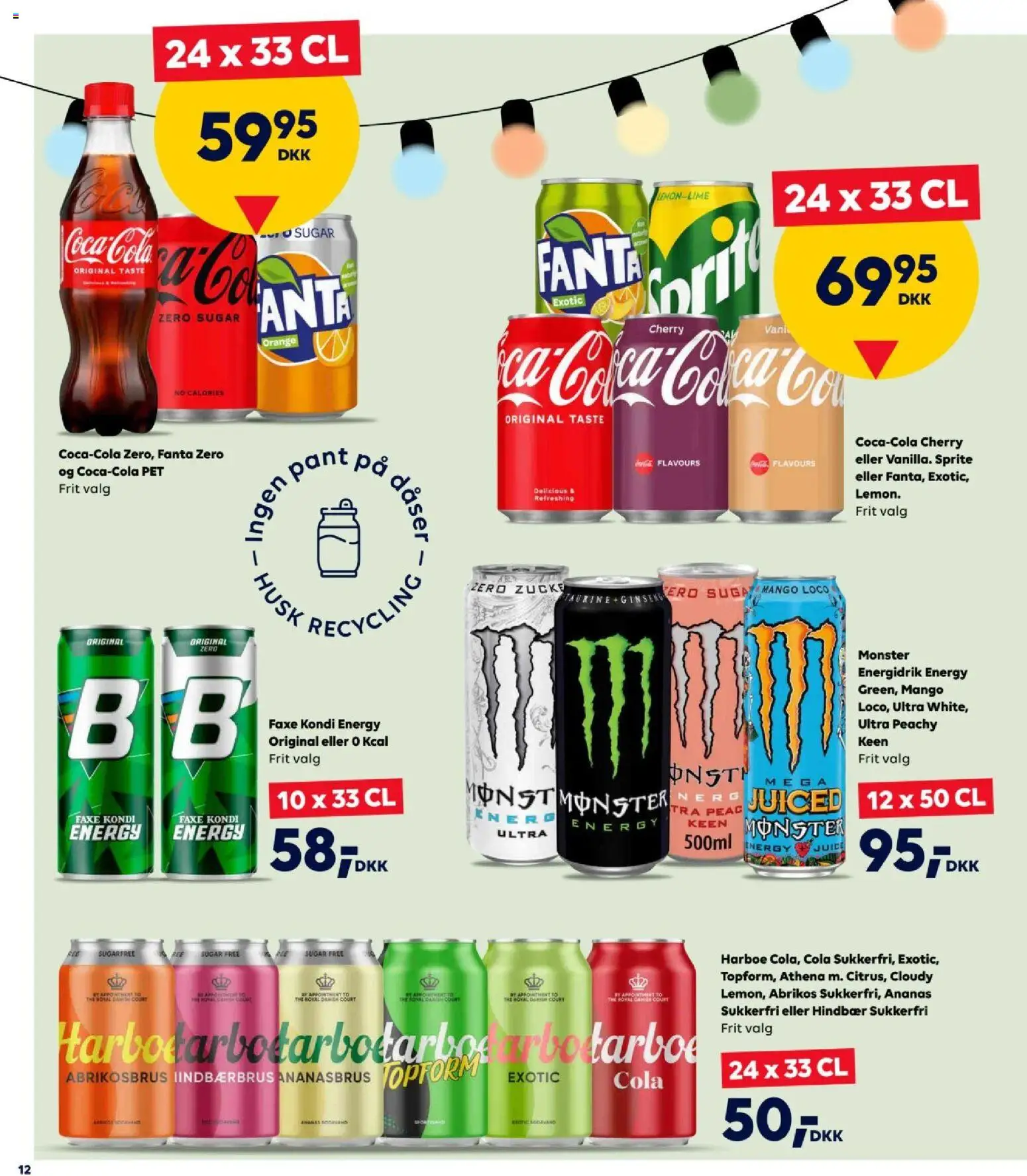Bordershop tilbudsavis – gyldig fra 08.04.2026 | Side: 12 | Produkter: Juice, Fanta, Cola, Cherry
