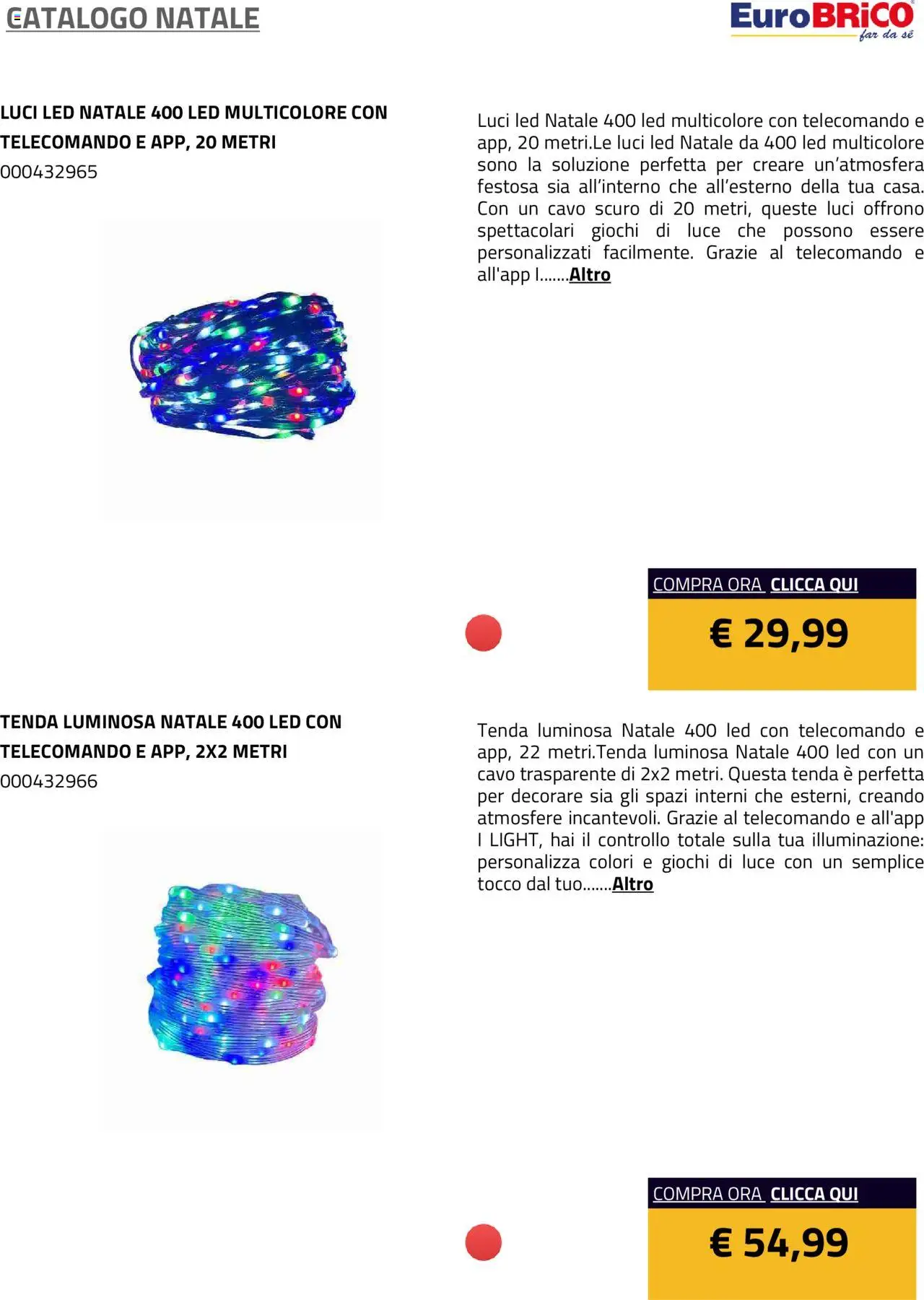 Volantino Eurobrico del 23.07.2025 | Pagina: 29 | Prodotti: Telecomando, Tenda, Cavo