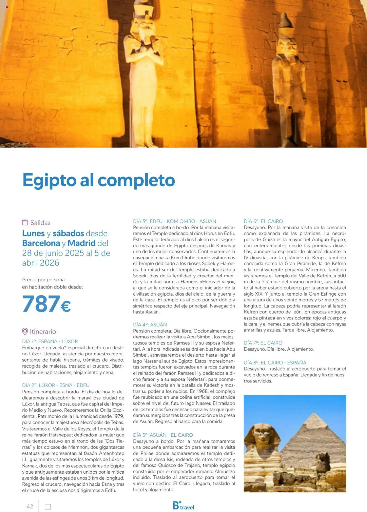B the travel brand Egipto │ válido desde el 01.07.2025 | Página: 42