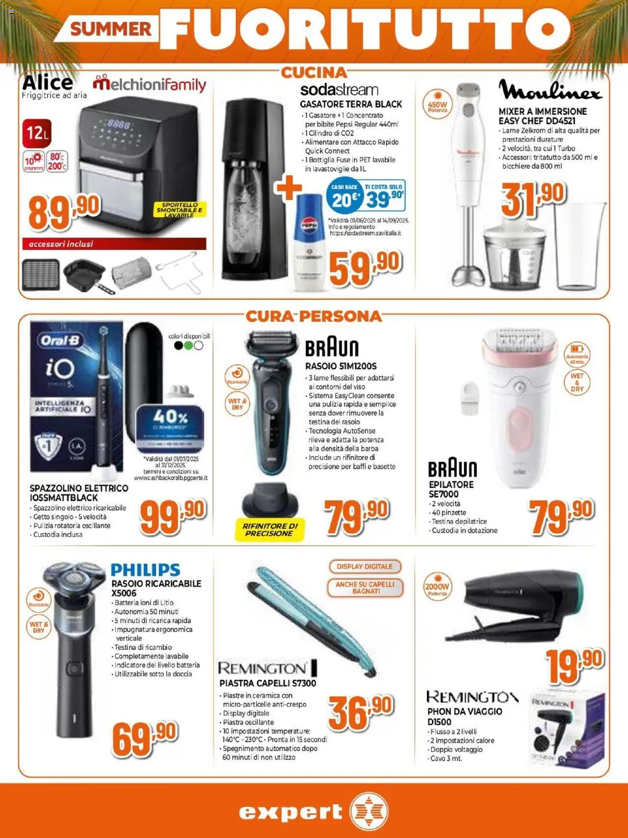 Volantino Expert del 31.07.2025 | Pagina: 10 | Prodotti: Gasatore, Spazzolino, Batteria, Doccia