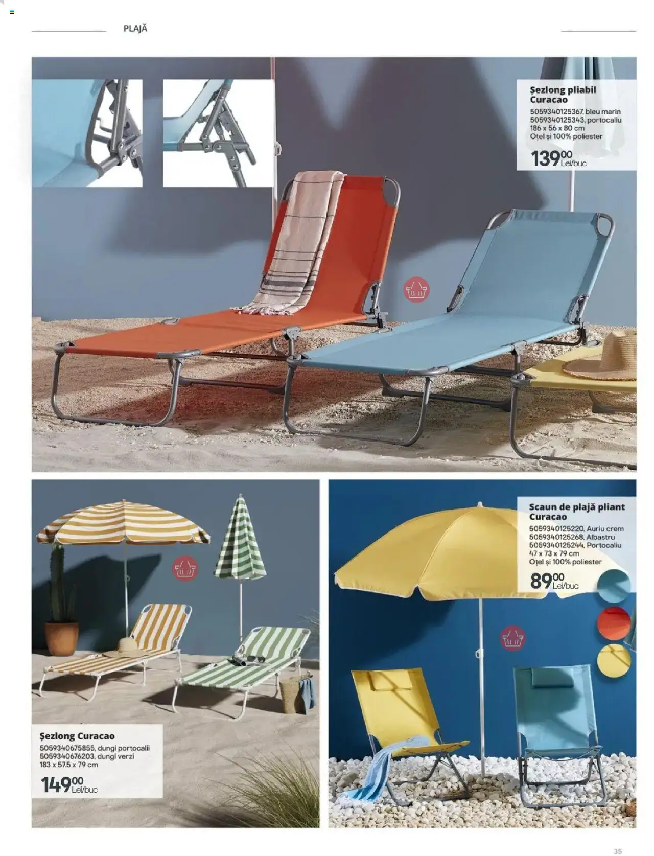 Noul catalog Brico Depot – valabil de la 28.03.2025 | Pagină: 35 | Produse: Șezlong, Scaun