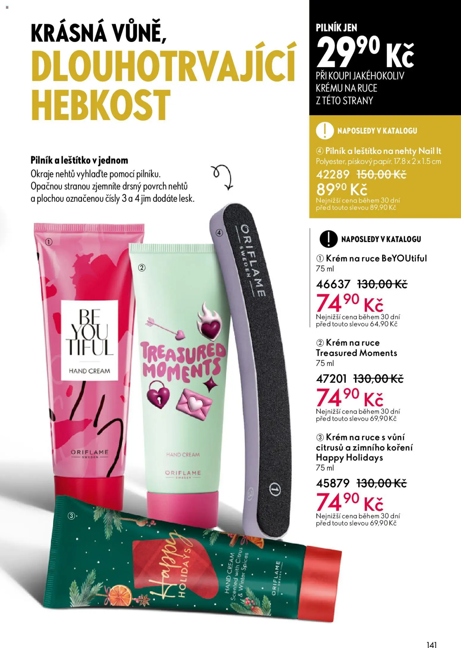 Oriflame katalog č. 05/2026 od 25.03.2026 | Strana: 141 | Produkty: Krém na ruce, Krém, Koření, Nehty