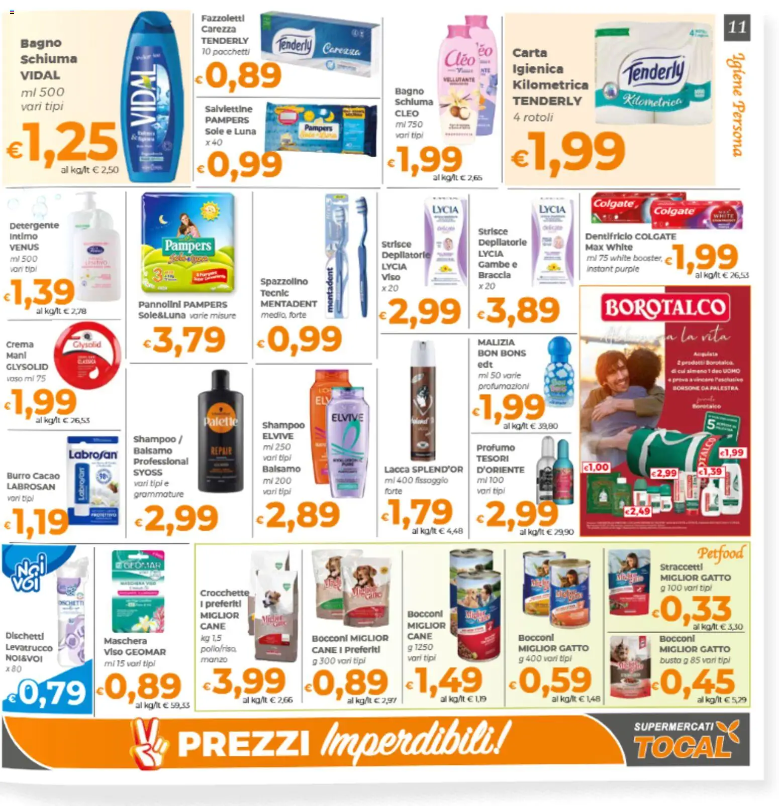 Volantino Tocal del 06.03.2026 | Pagina: 11 | Prodotti: Balsamo, Dentifricio, Cacao, Profumo