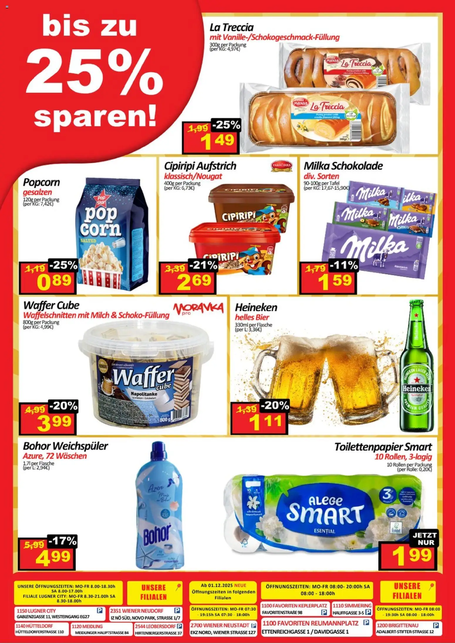 Wurstico Abholmarkt Flugblatt gültig ab 16.04.2026 | Seite: 4 | Produkte: Milch, Schokolade, Bier, Weichspüler